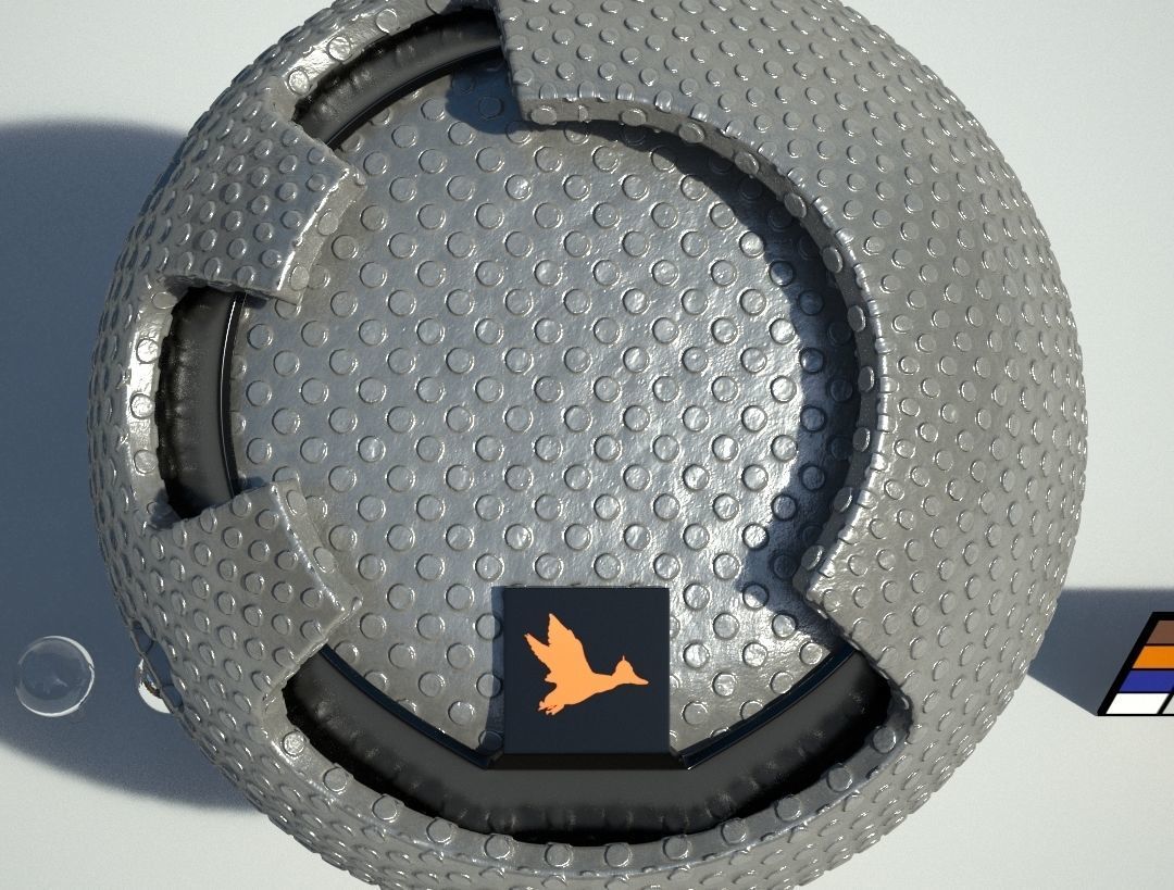 Metal Tread Plate Material - VRay shader Texture_2