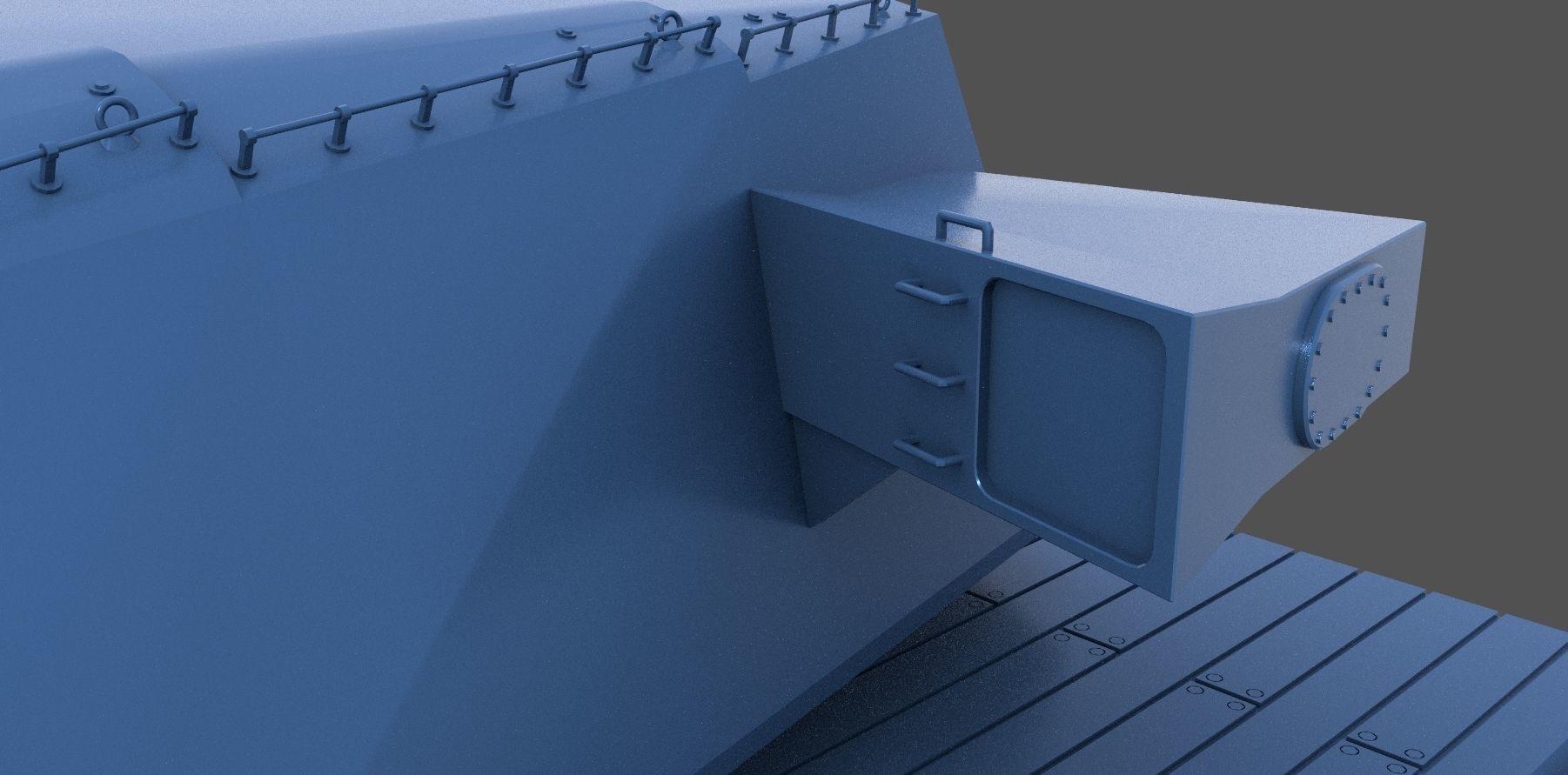 Yamato Type94 main turret - Personal license - 1-72 scale 3D print model_6