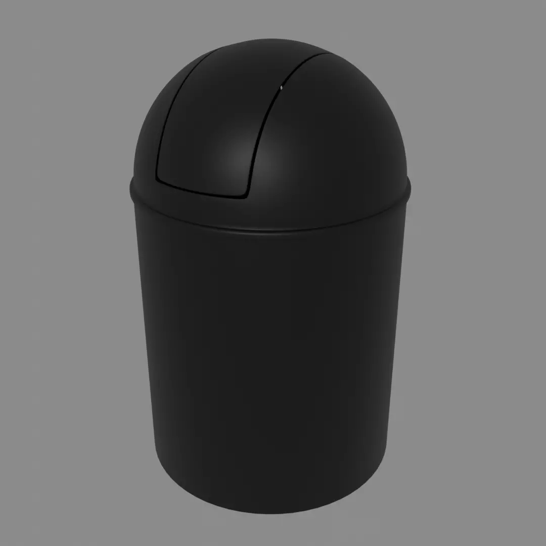 Small Trash Bin 3D model_0