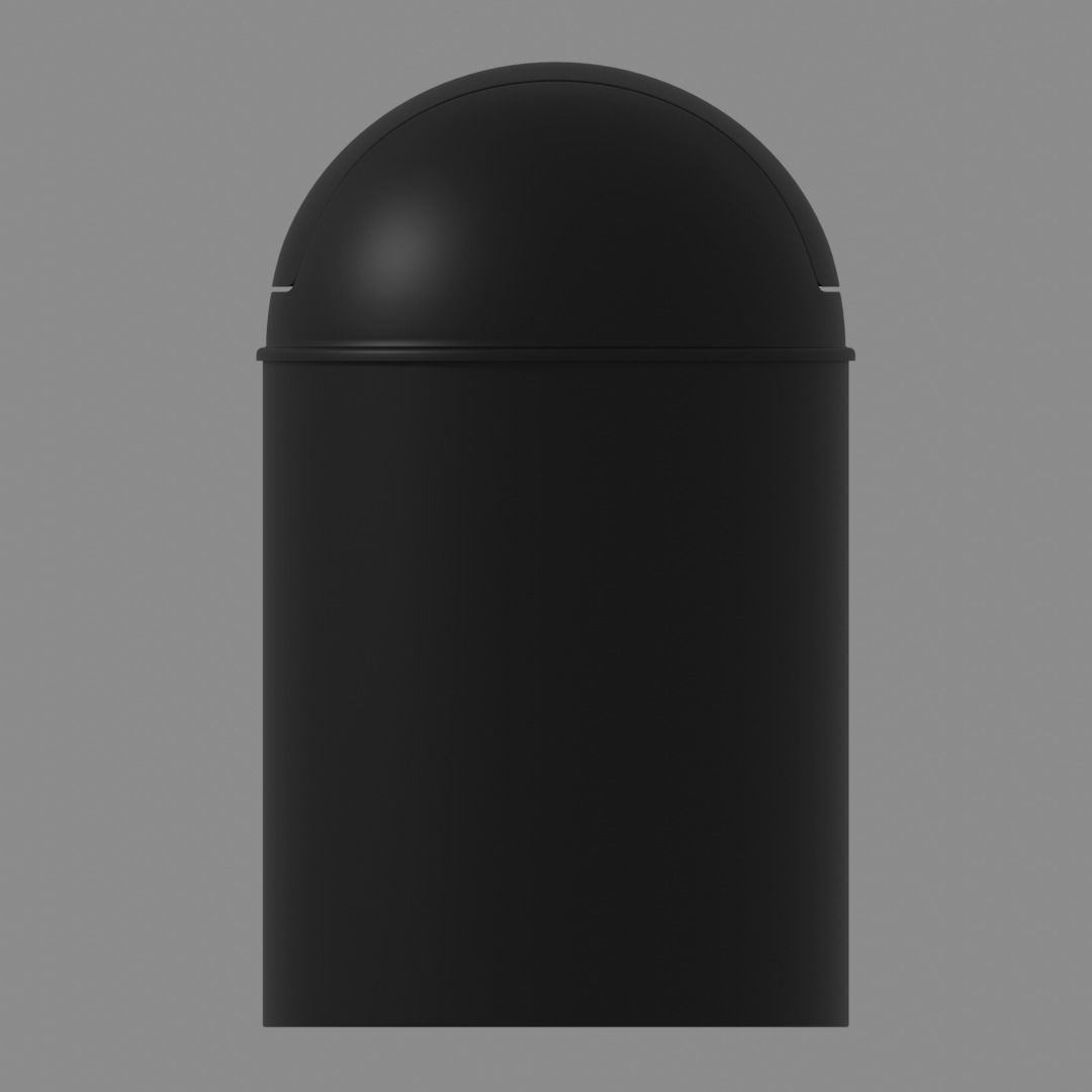 Small Trash Bin 3D model_2