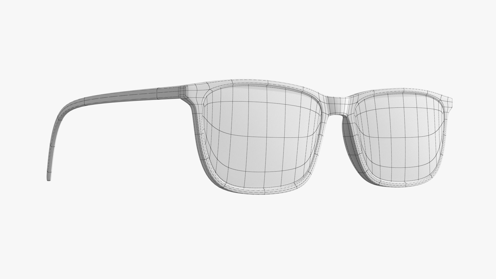 Glasses PBR pair of Low-poly 3D model_7