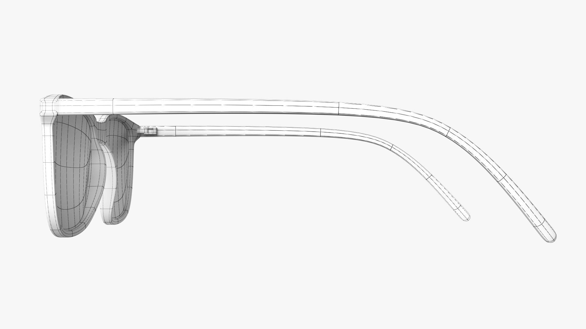 Glasses PBR pair of Low-poly 3D model_9