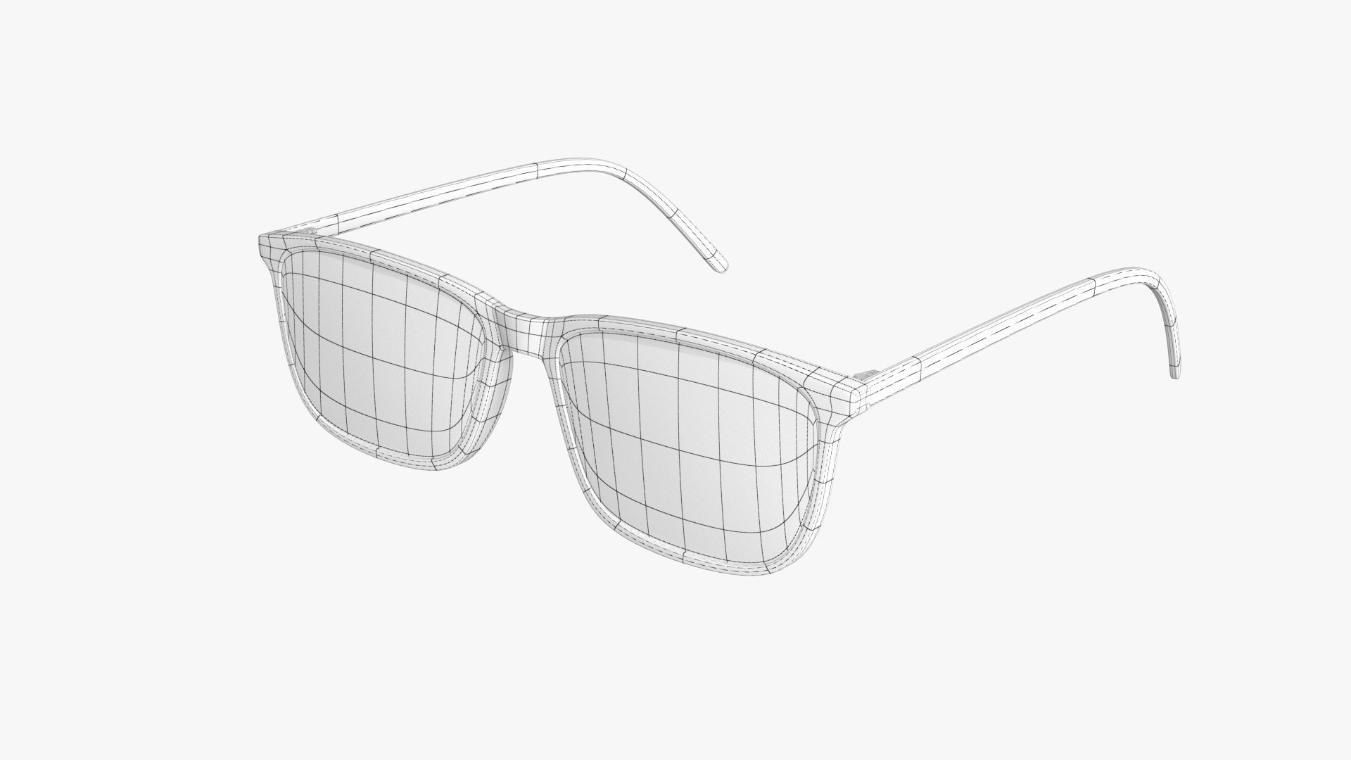 Glasses PBR pair of Low-poly 3D model_8