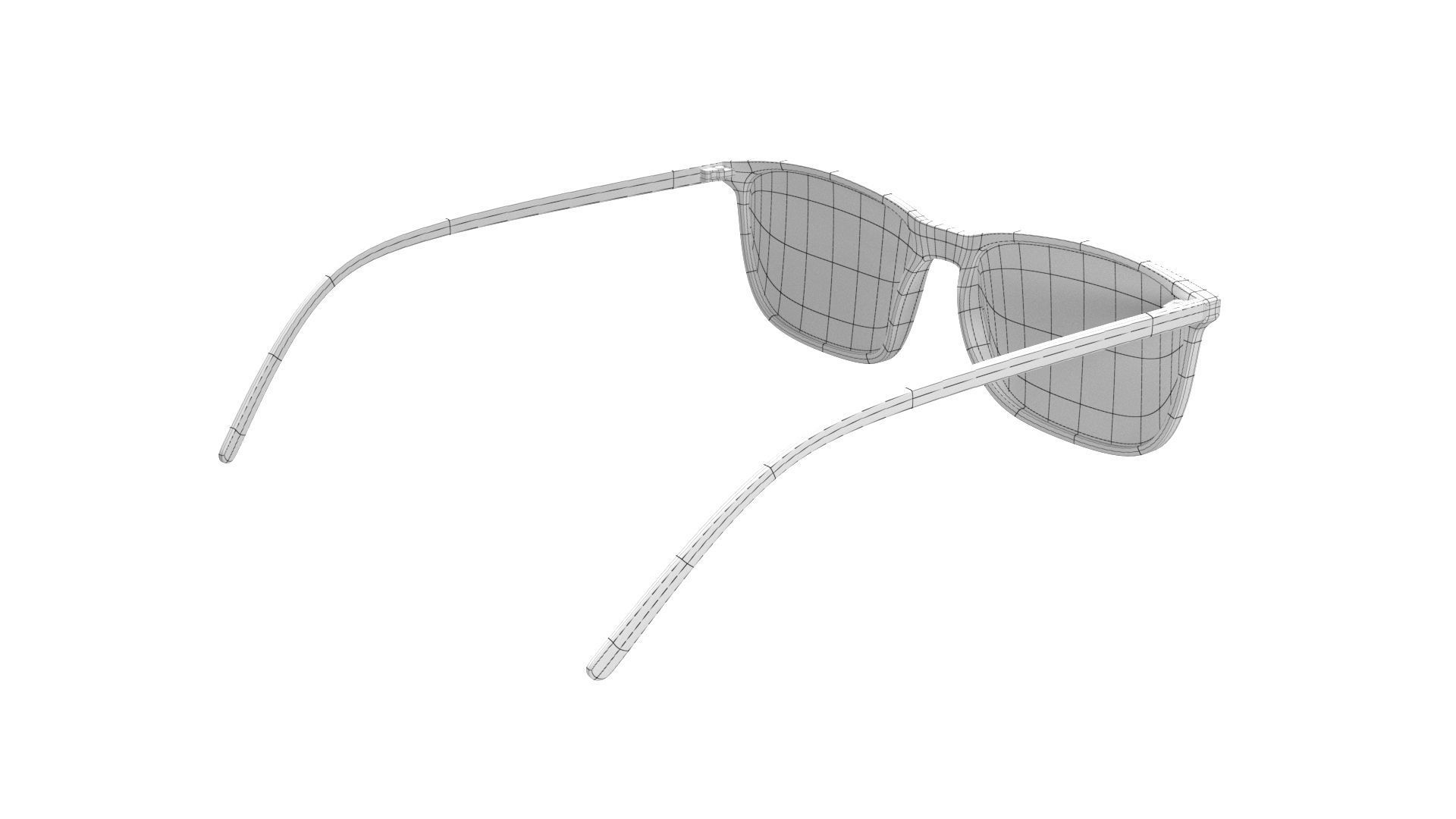 Glasses PBR pair of Low-poly 3D model_11