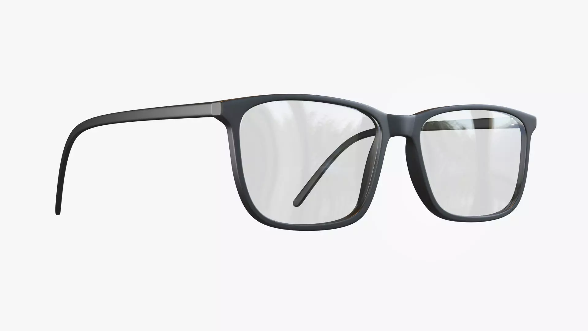 Glasses PBR pair of Low-poly 3D model_0