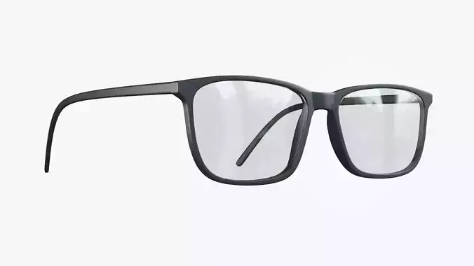 Glasses PBR pair of Low-poly 3D model