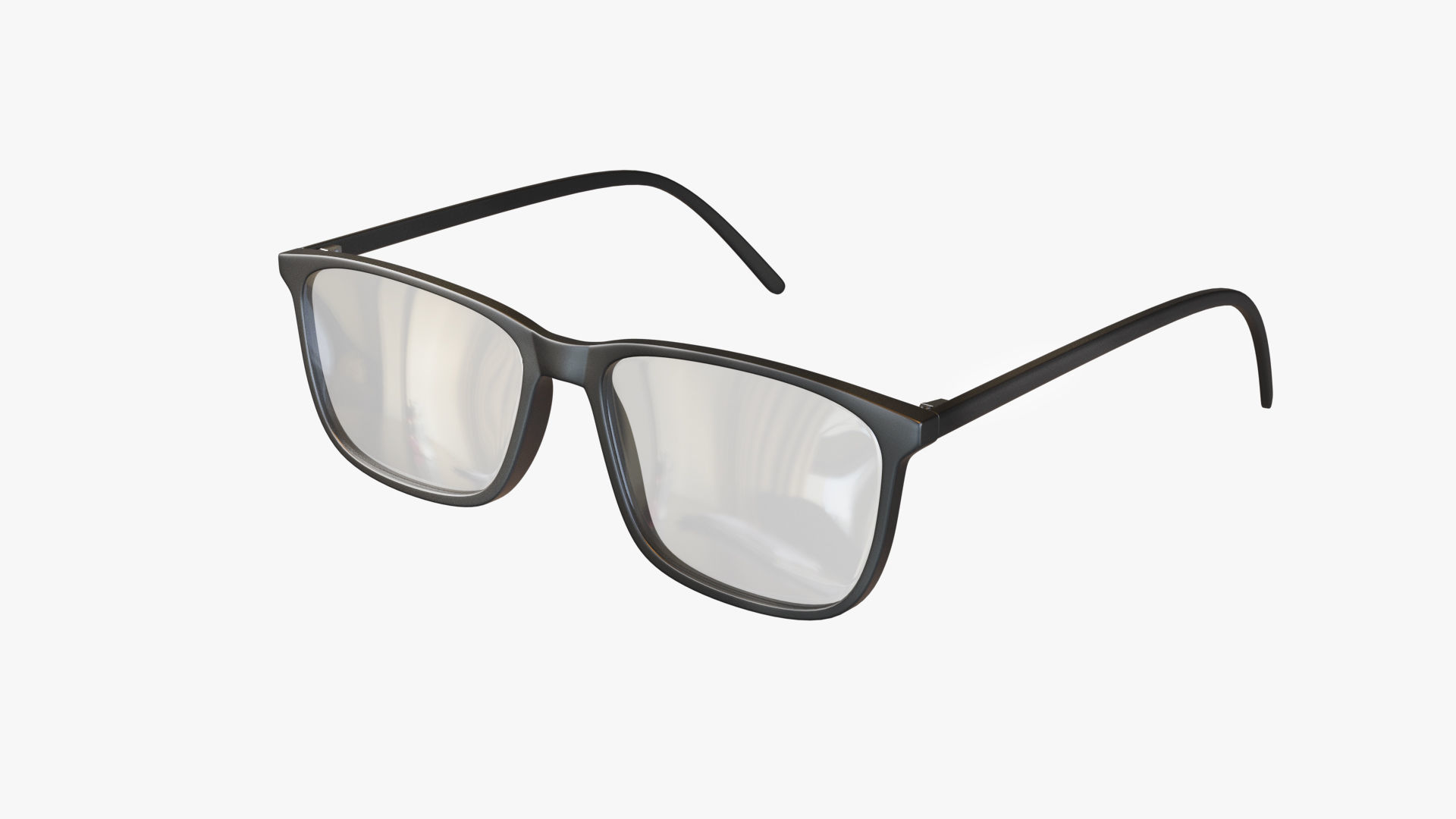 Glasses PBR pair of Low-poly 3D model_1