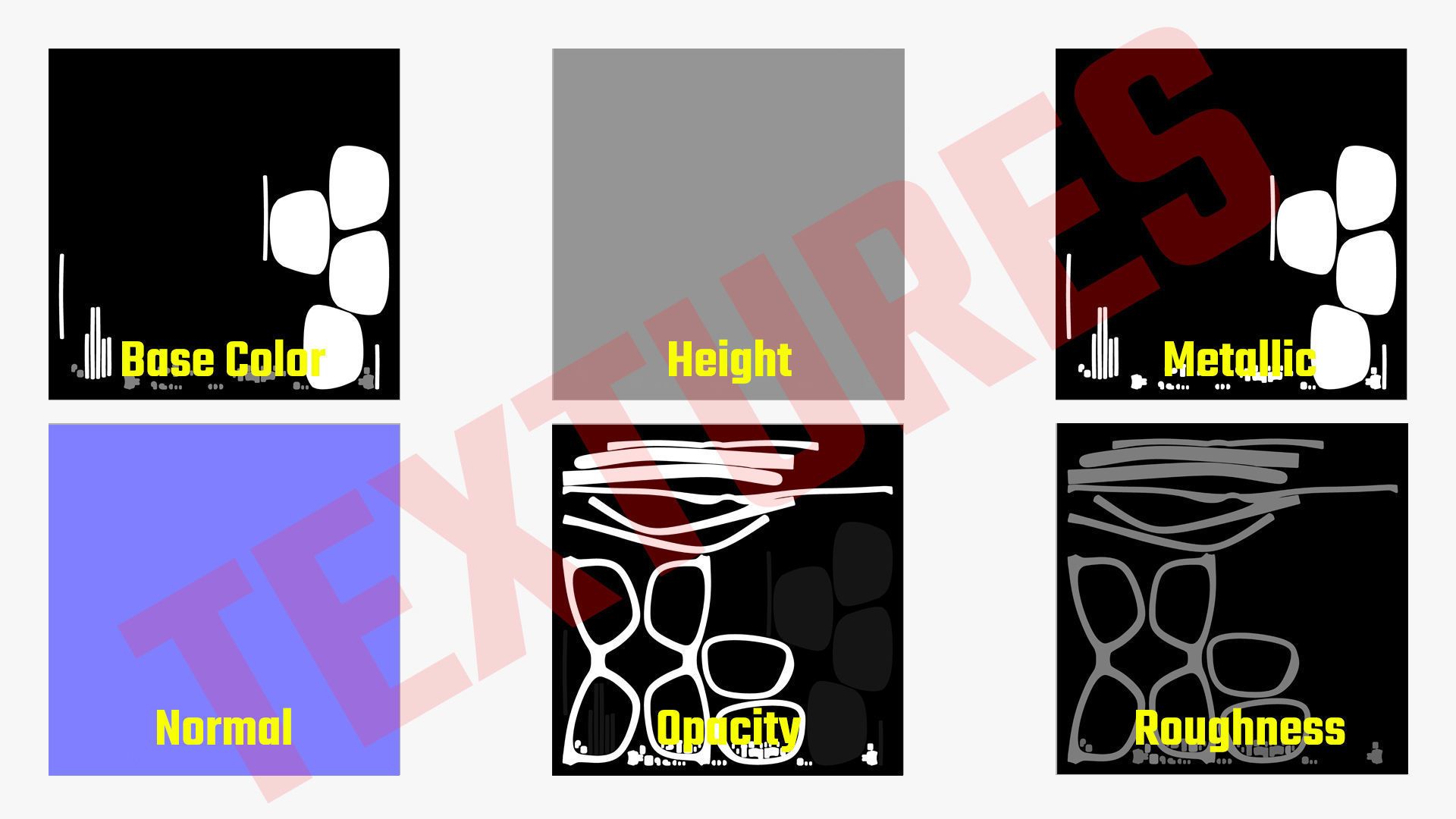 Glasses PBR pair of Low-poly 3D model_13