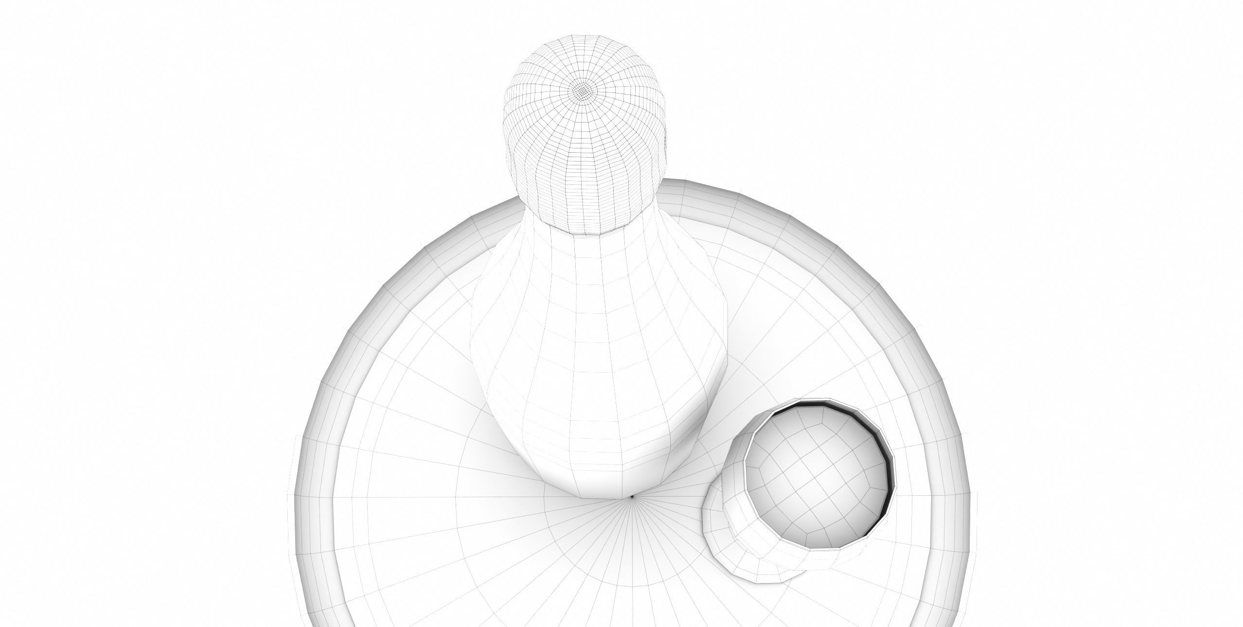  Photorealistic Champagner Bottle with Glass and Tablet 3D model_9