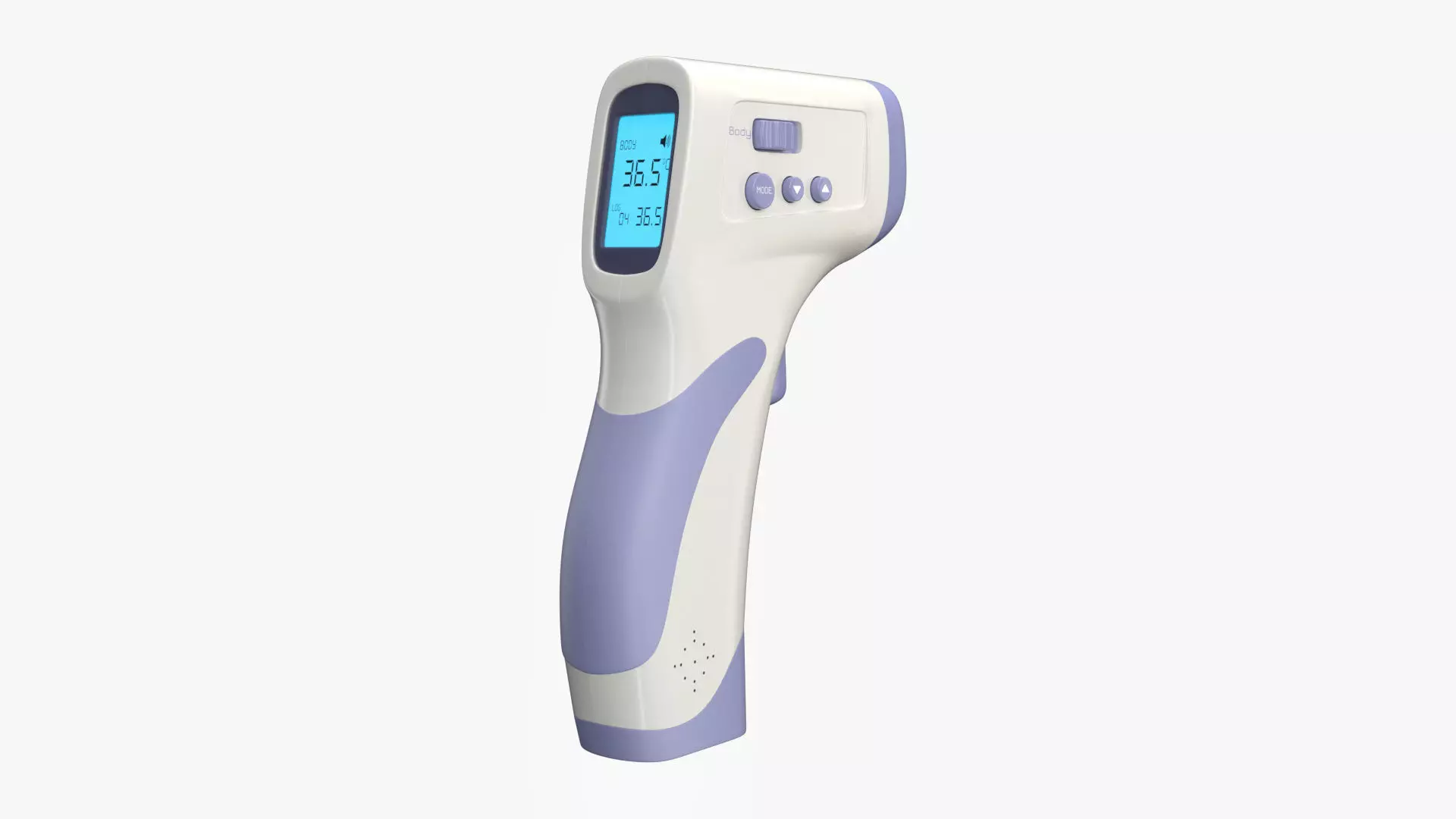 Infrared Thermometer PBR Low-poly 3D model_0