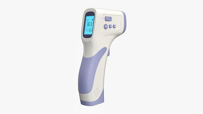 Infrared Thermometer PBR Low-poly 3D model