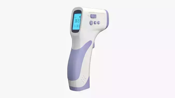 Infrared Thermometer PBR Low-poly 3D model