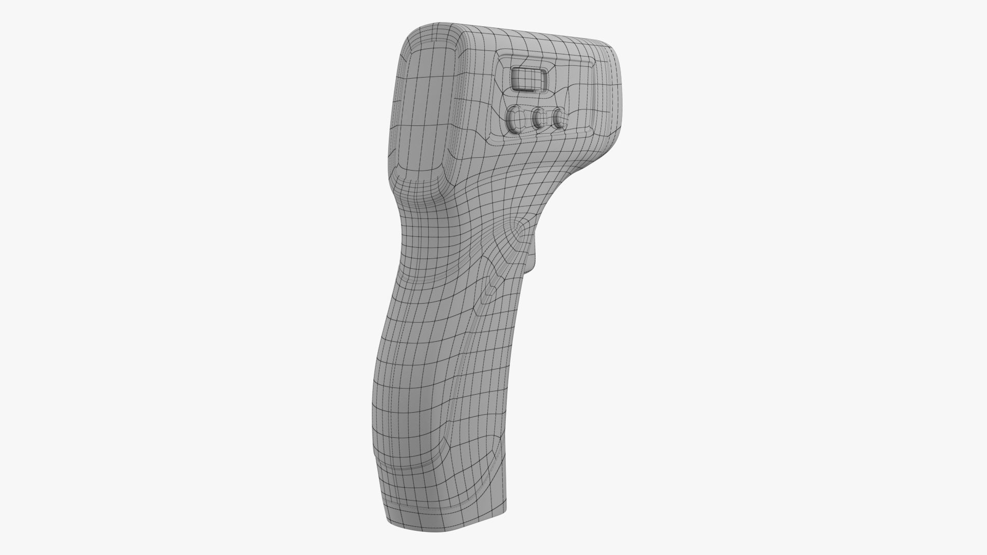Infrared Thermometer PBR Low-poly 3D model_9