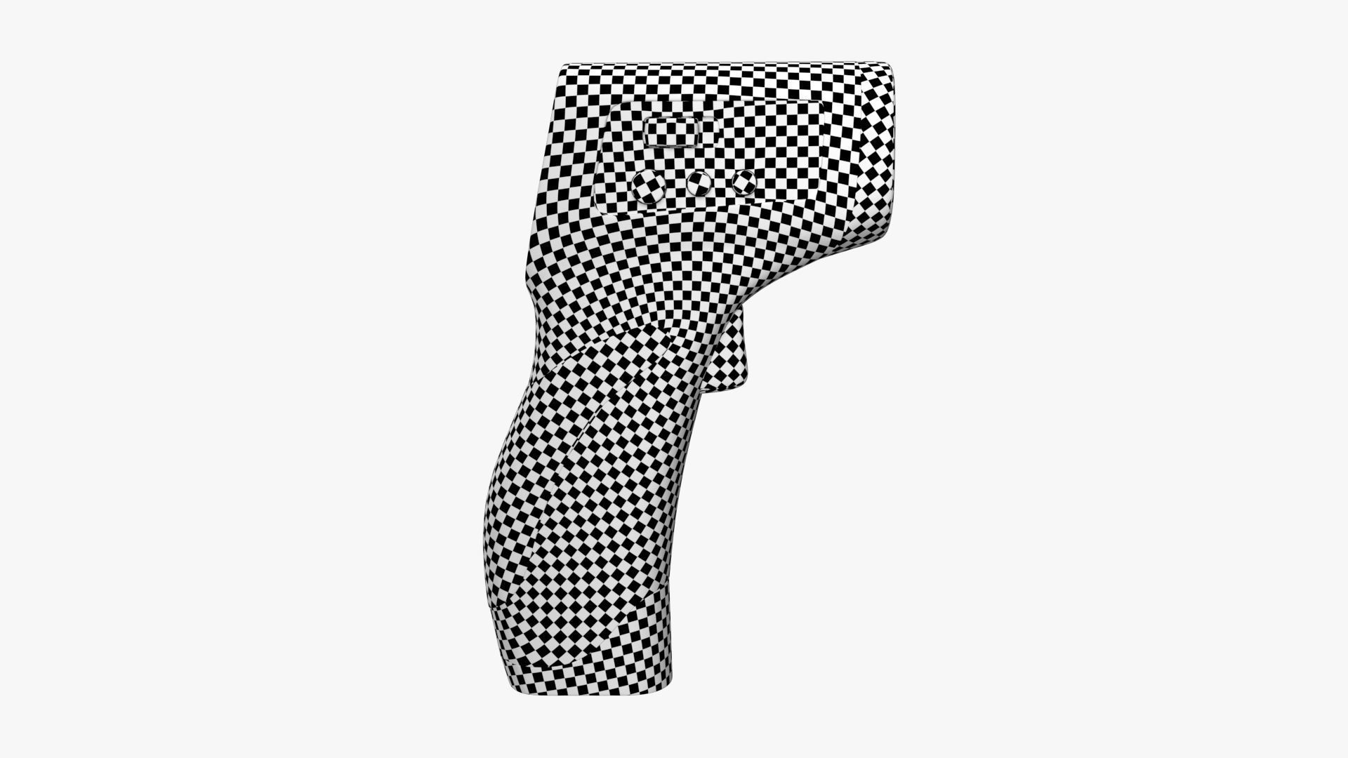 Infrared Thermometer PBR Low-poly 3D model_11