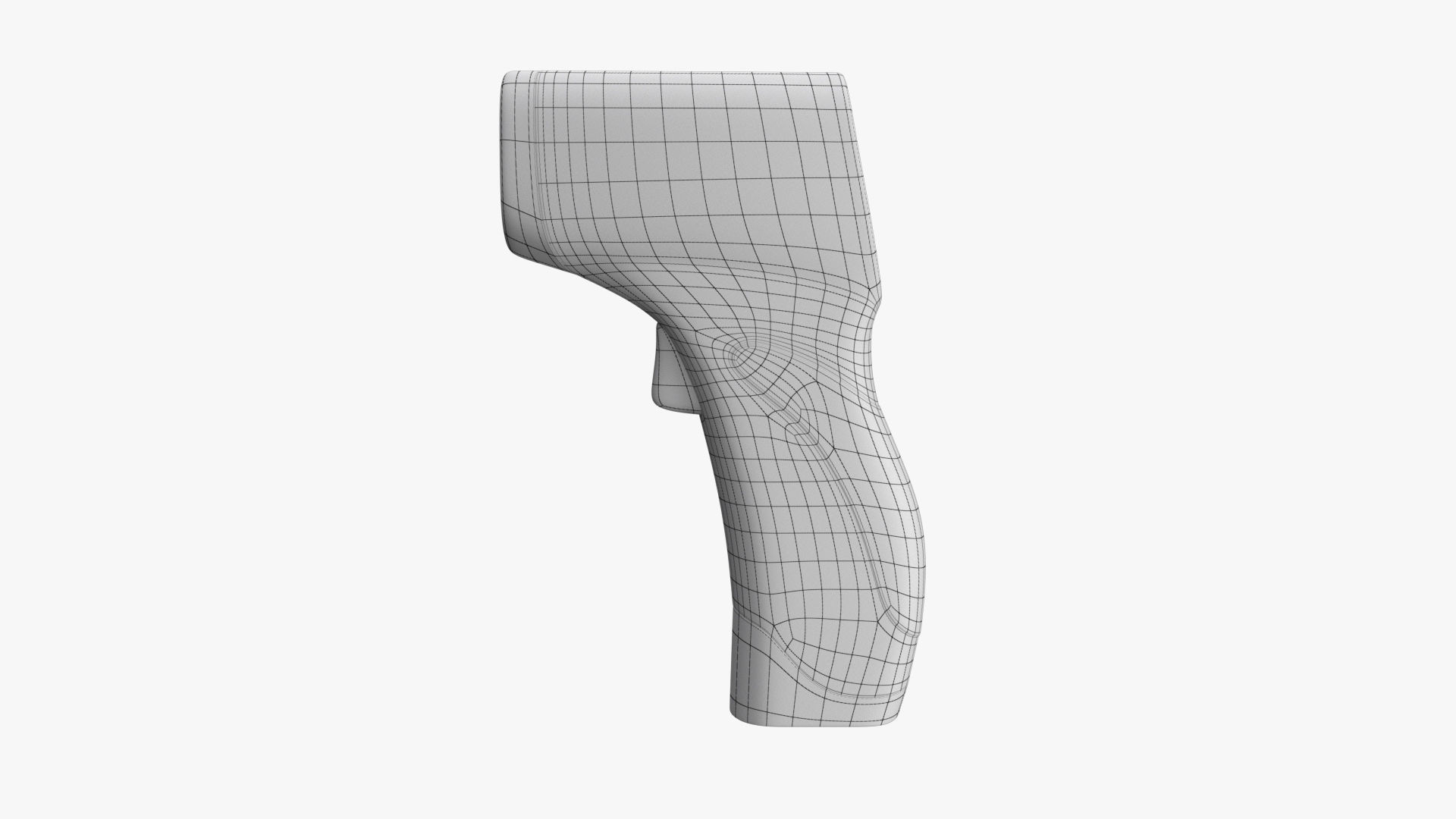 Infrared Thermometer PBR Low-poly 3D model_8