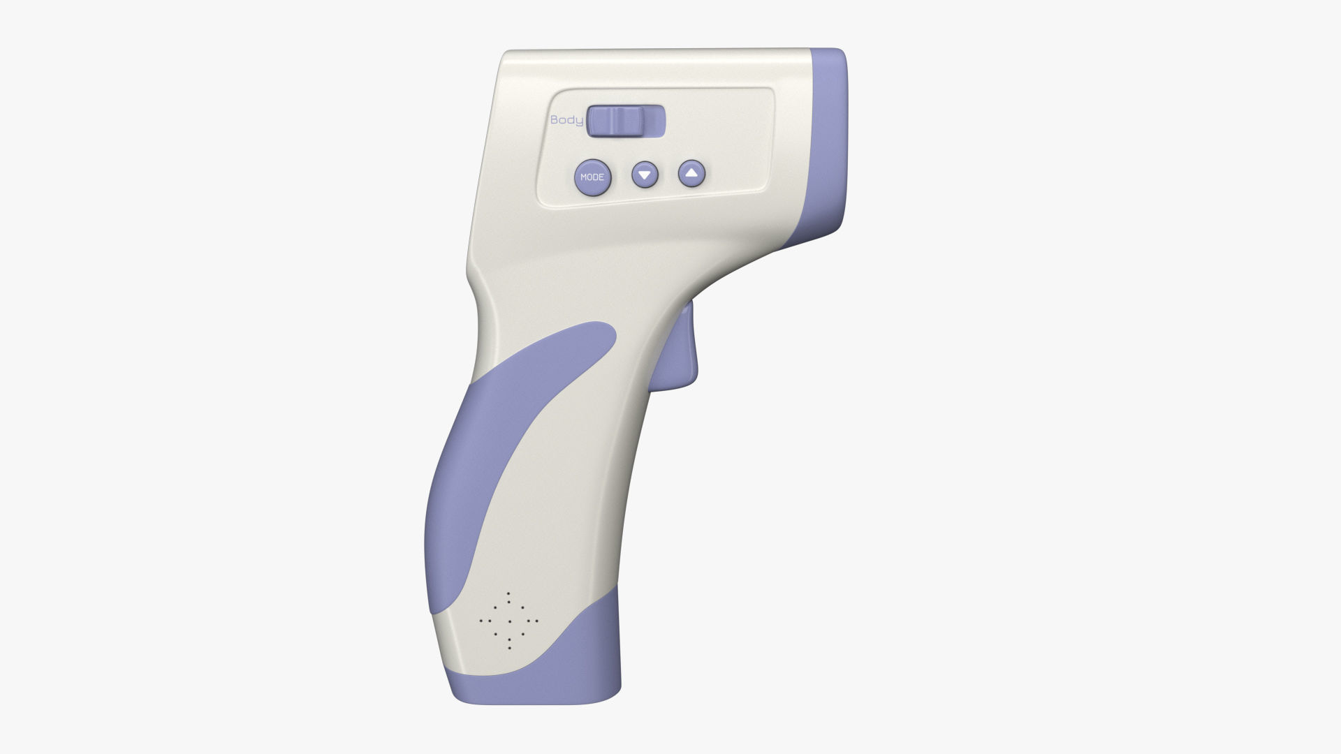 Infrared Thermometer PBR Low-poly 3D model_1