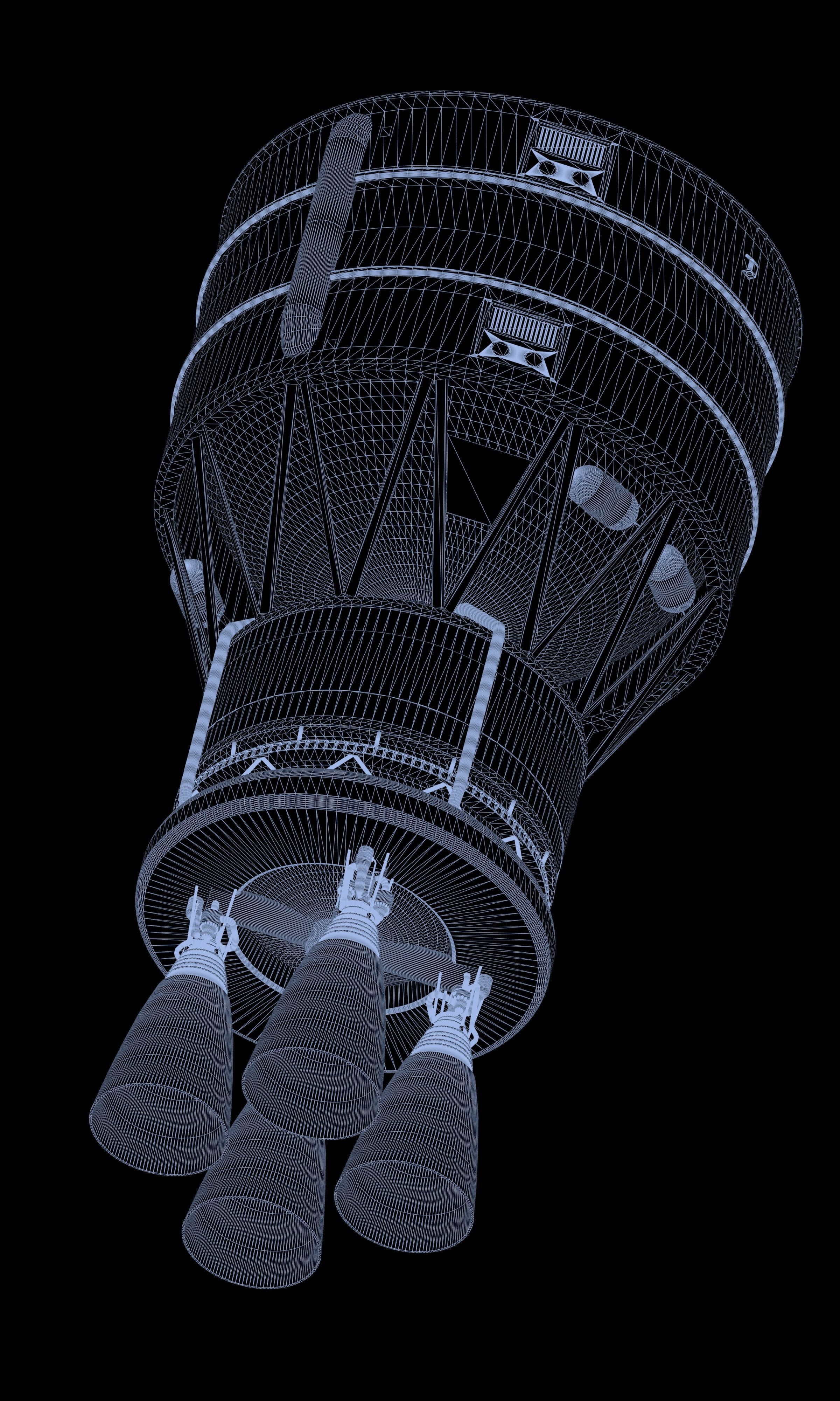 Space Launch System 3D model_14