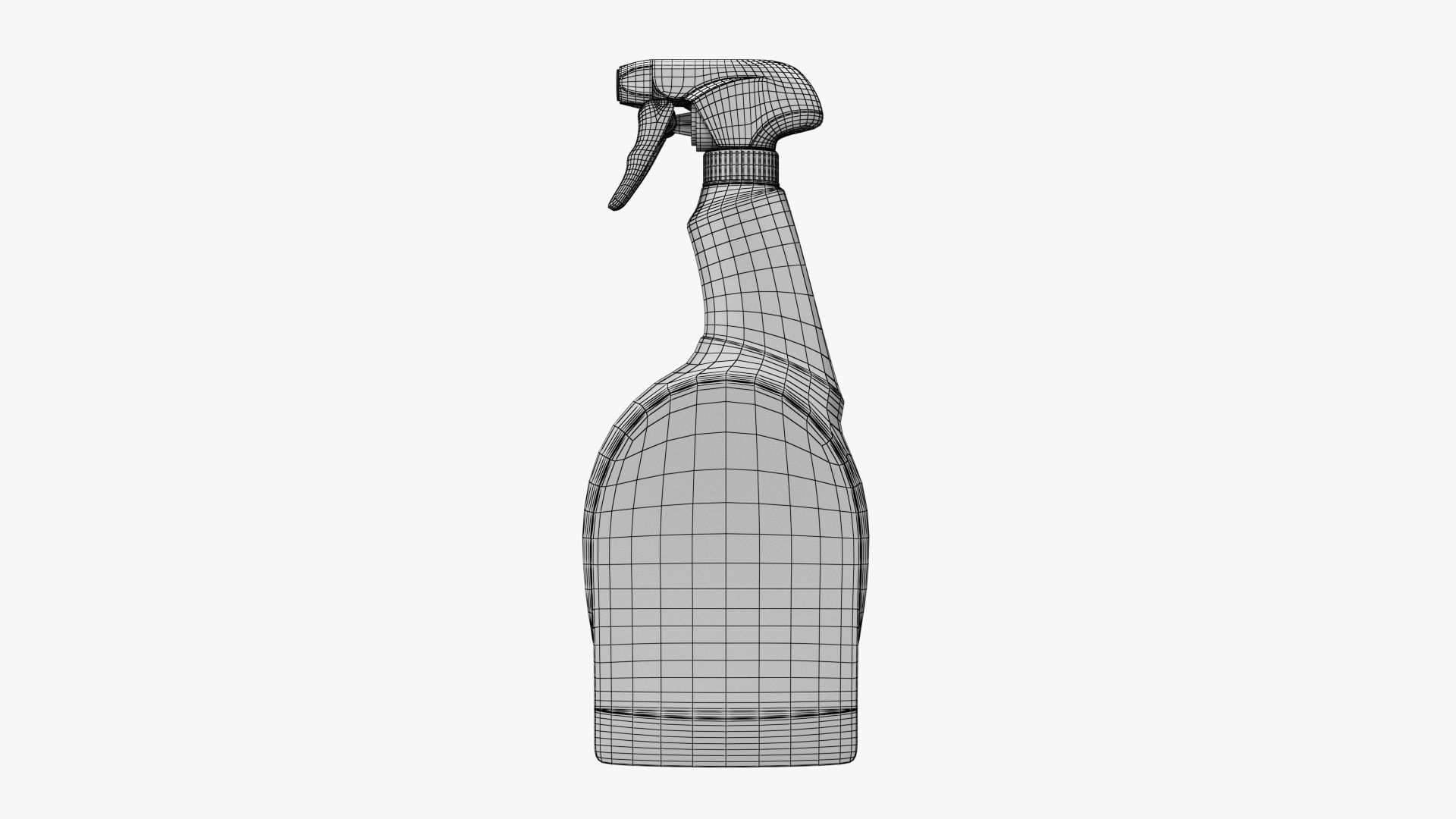 Spray Detergent Bottle PBR Low-poly 3D model_10