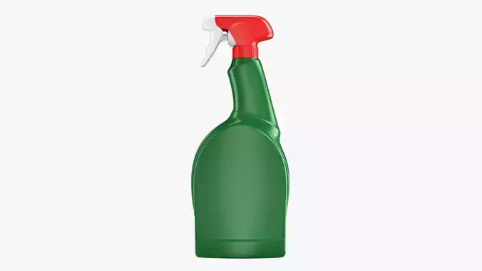 Spray Detergent Bottle PBR Low-poly 3D model