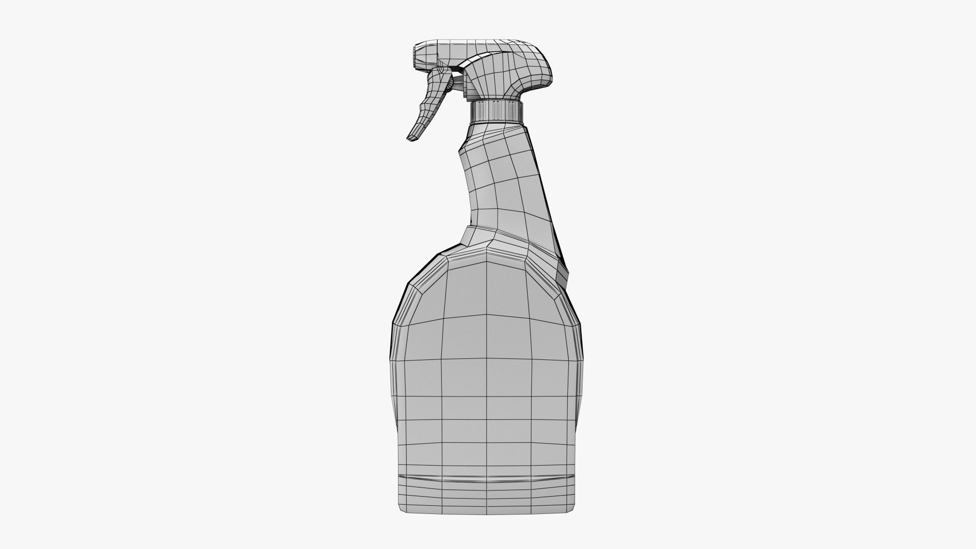 Spray Detergent Bottle PBR Low-poly 3D model_9