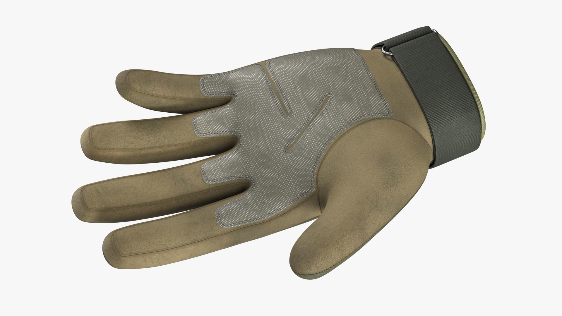 Army Gloves PBR Low-poly 3D model_2