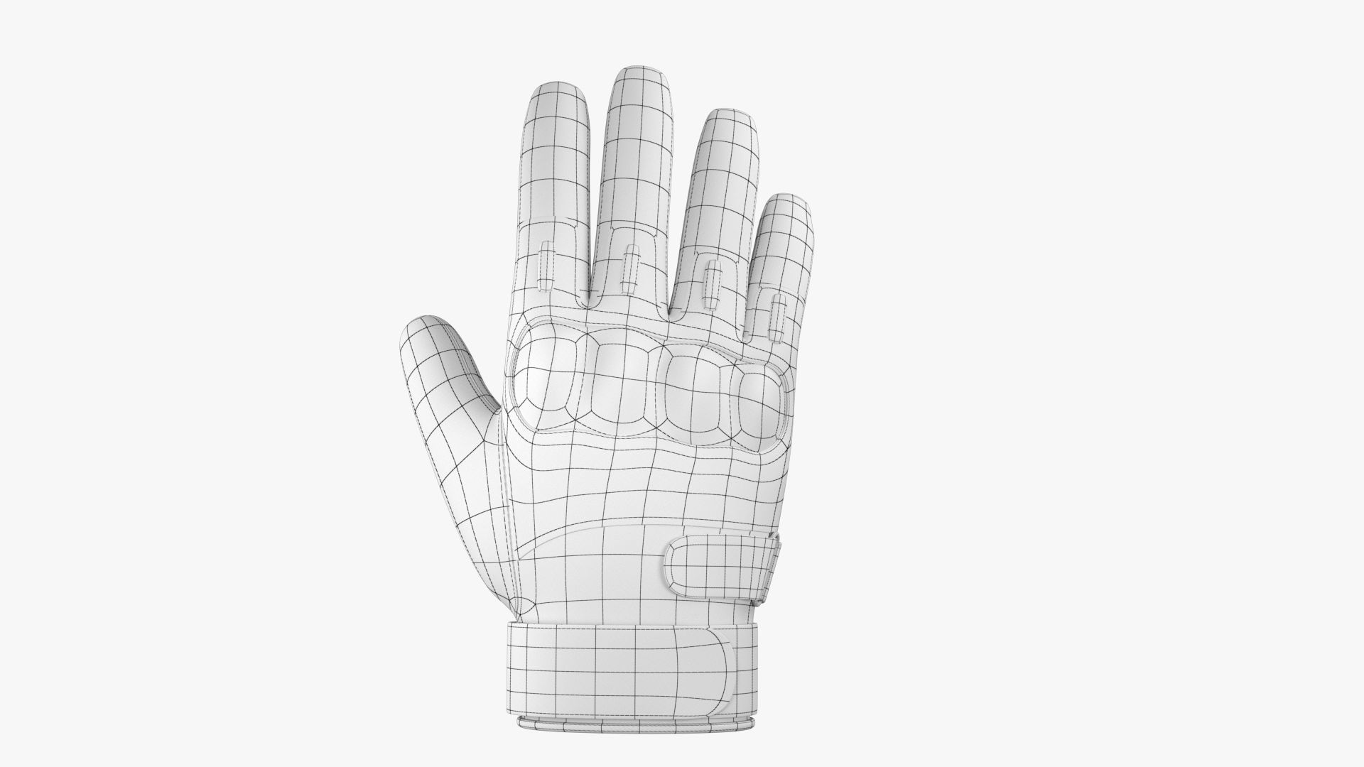 Army Gloves PBR Low-poly 3D model_12