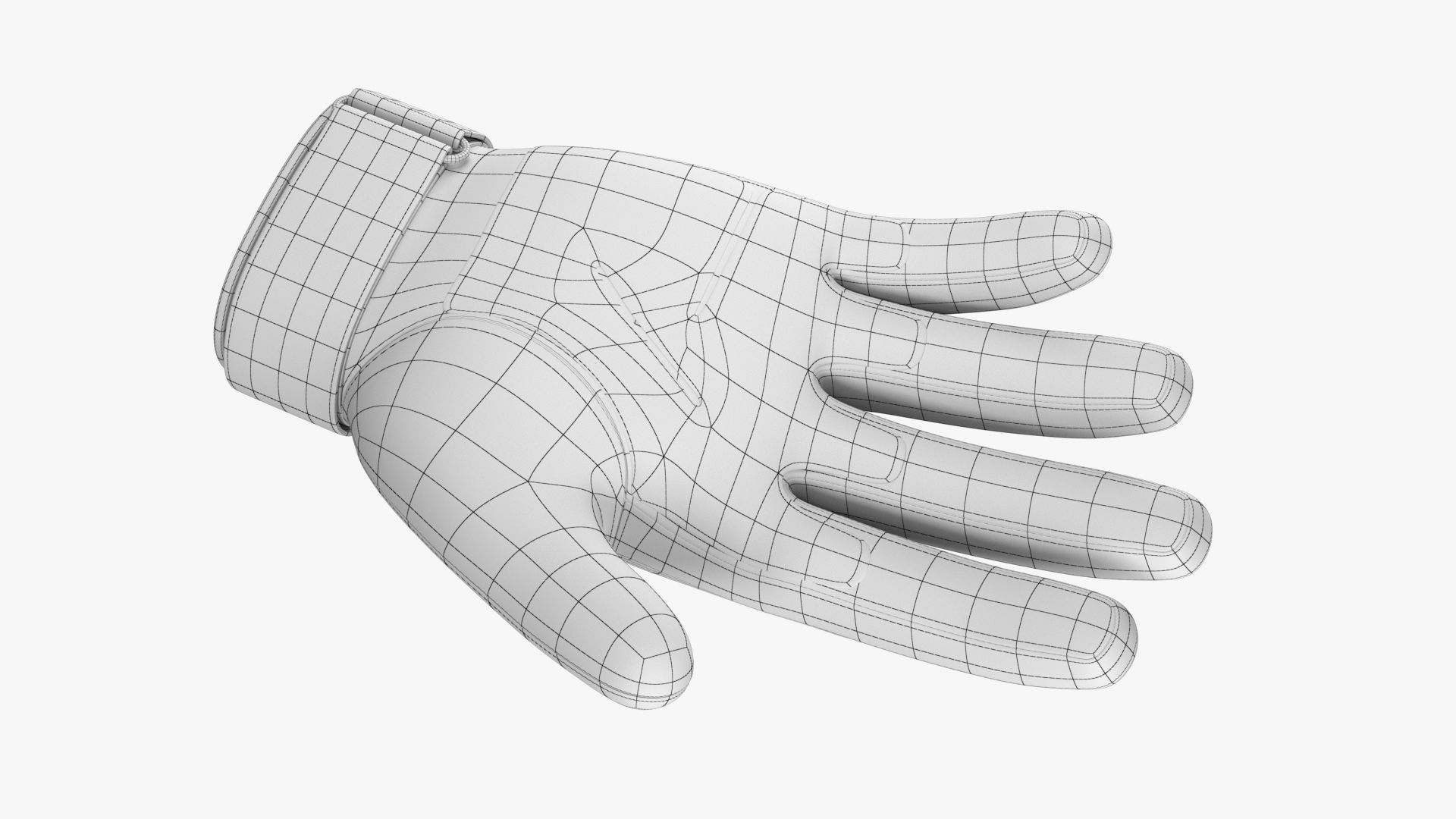 Army Gloves PBR Low-poly 3D model_16