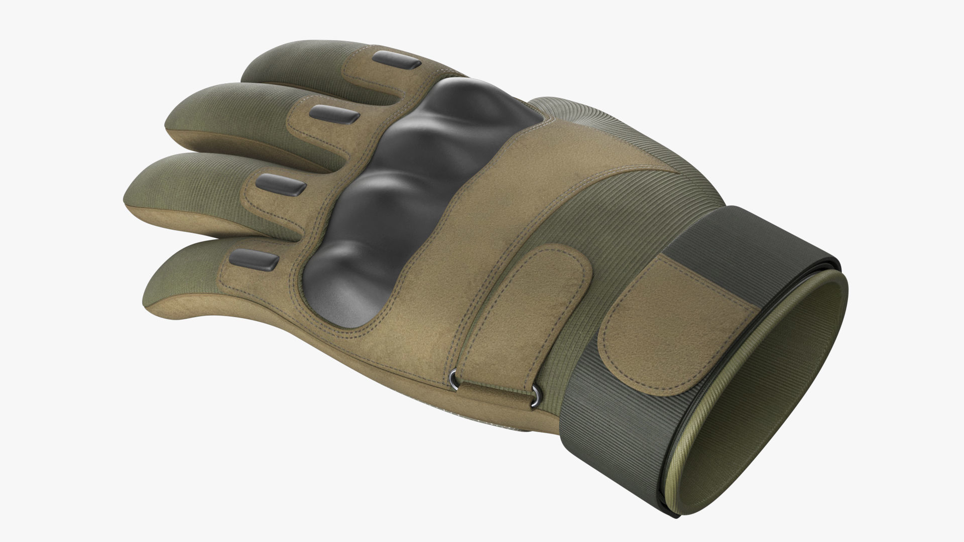Army Gloves PBR Low-poly 3D model_7