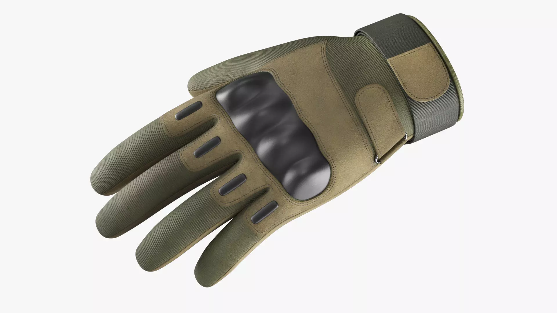 Army Gloves PBR Low-poly 3D model_0