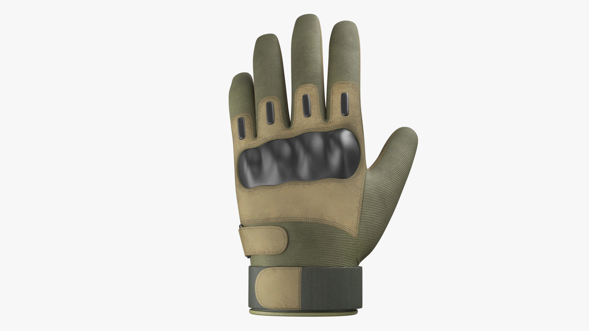 Army Gloves PBR Low-poly 3D model_3
