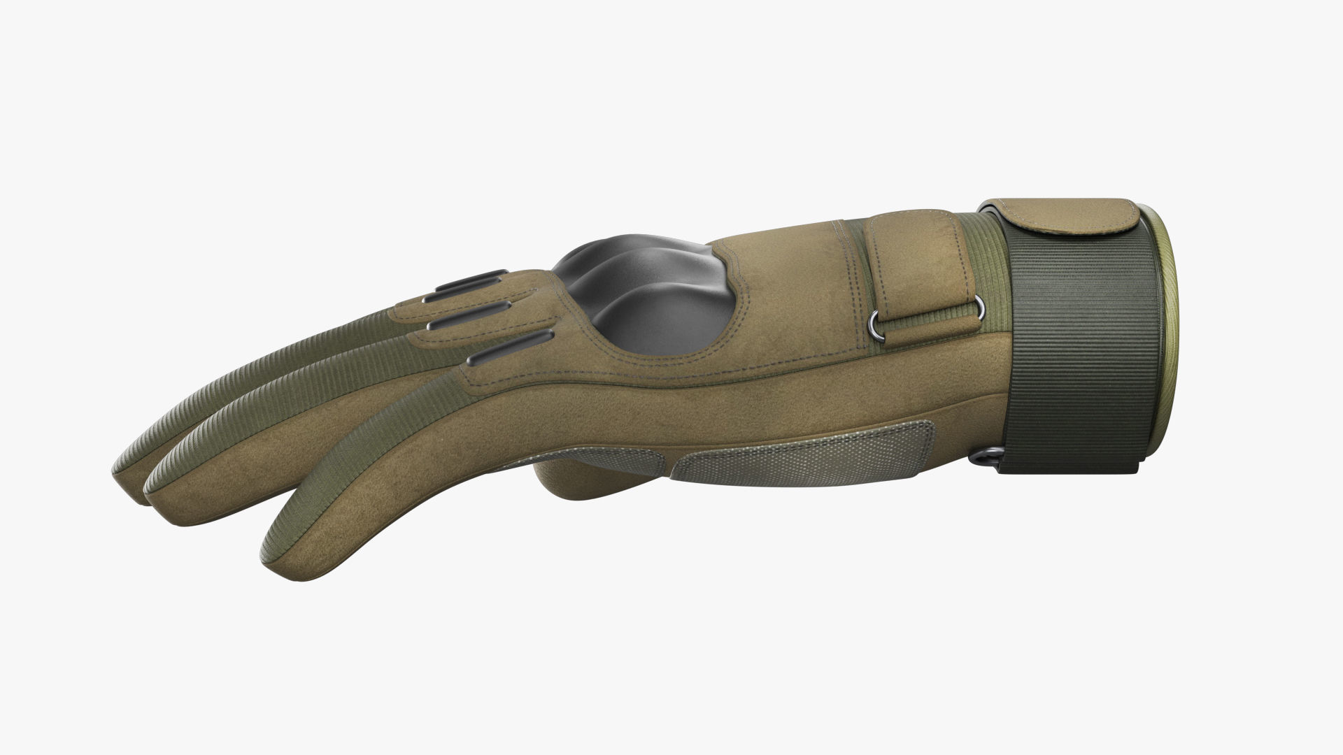 Army Gloves PBR Low-poly 3D model_5
