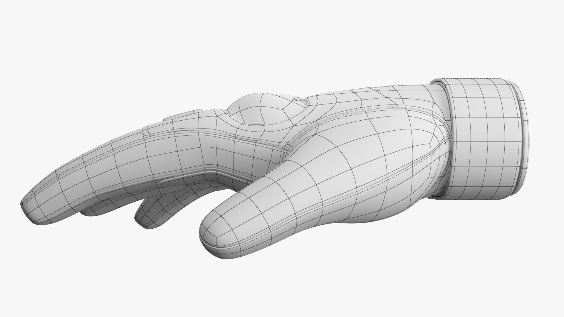 Army Gloves PBR Low-poly 3D model_15