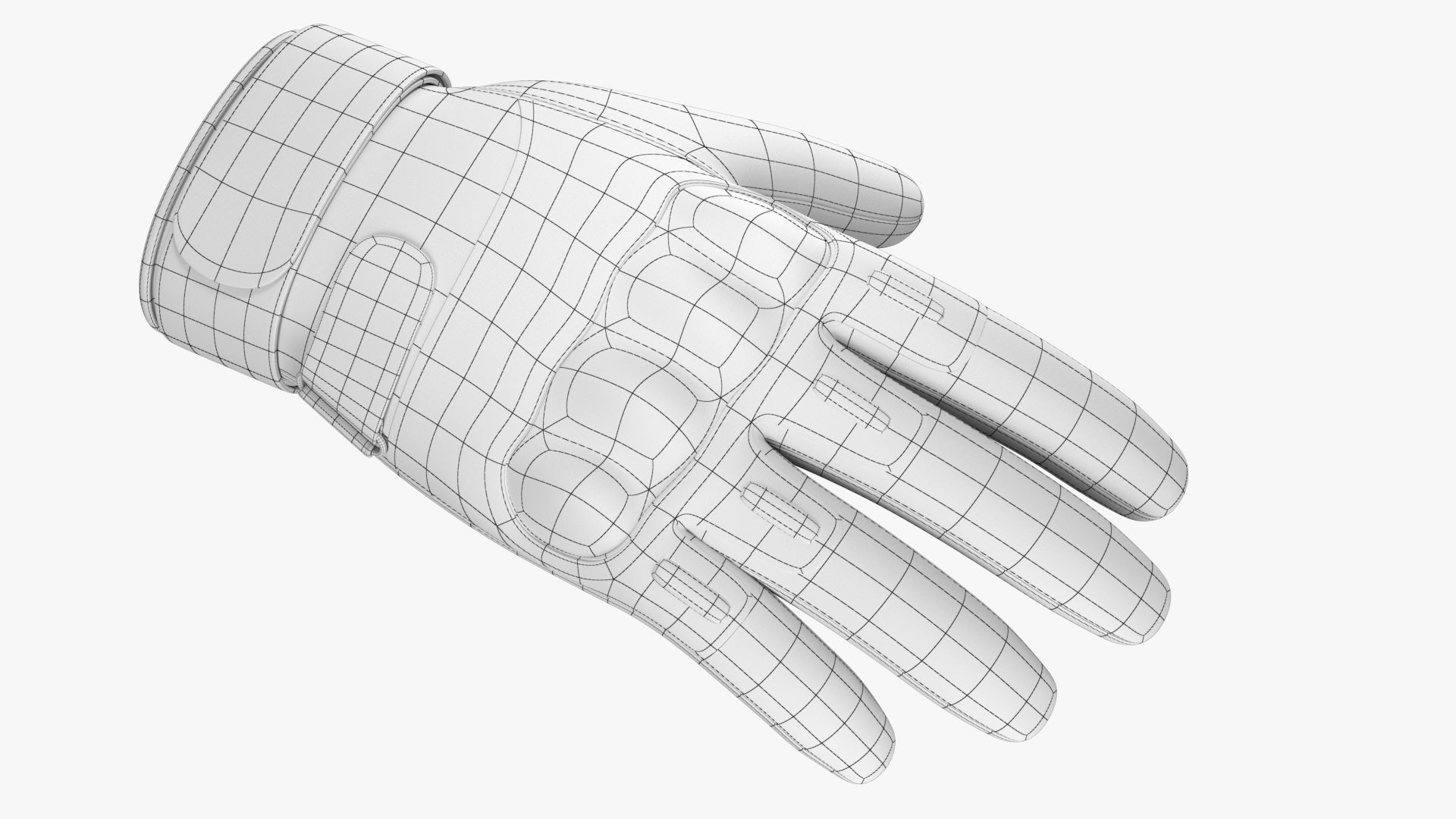 Army Gloves PBR Low-poly 3D model_11