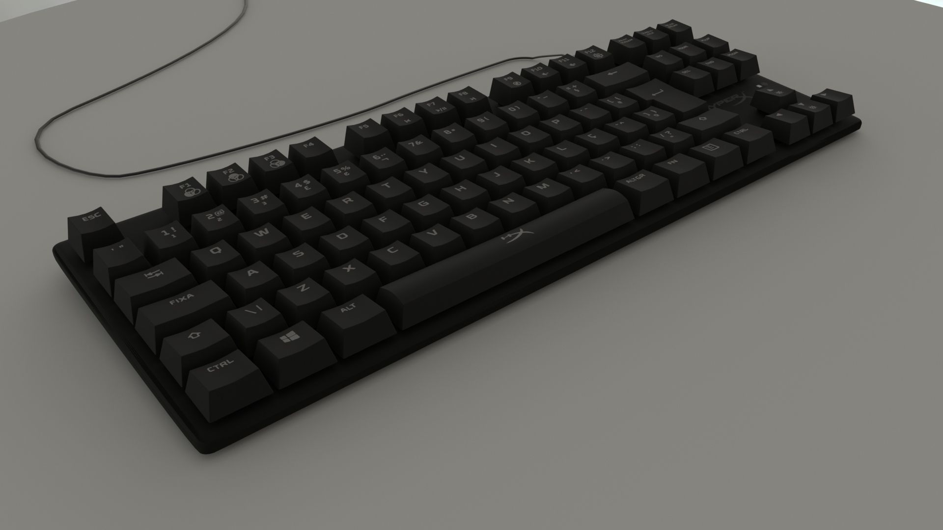 hyper x keyboard 3D model_11