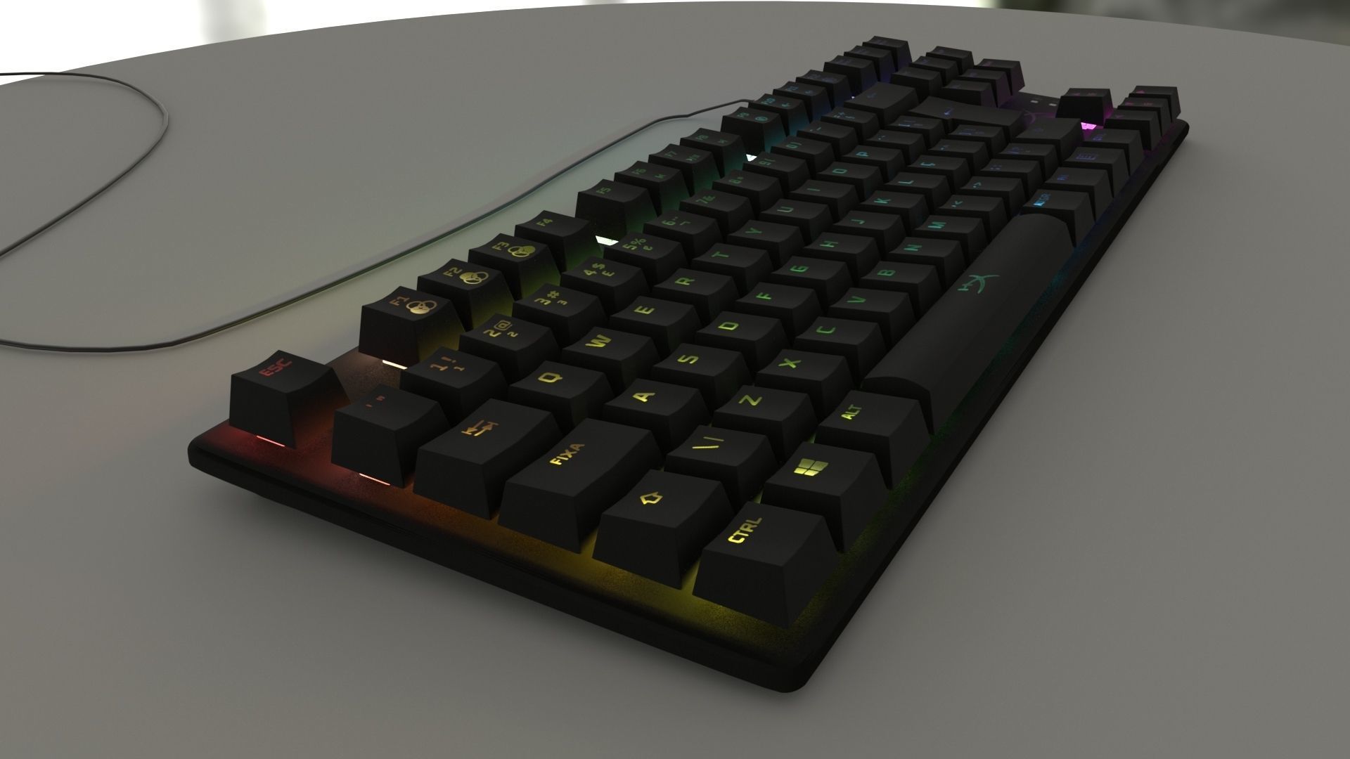 hyper x keyboard 3D model_1