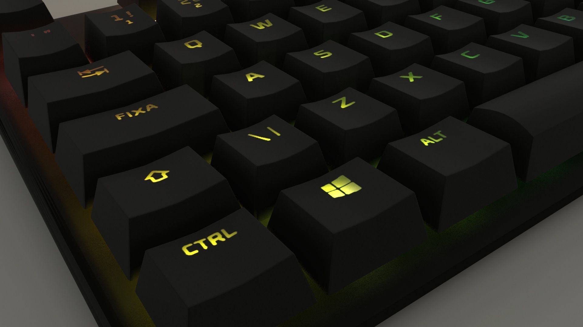 hyper x keyboard 3D model_4