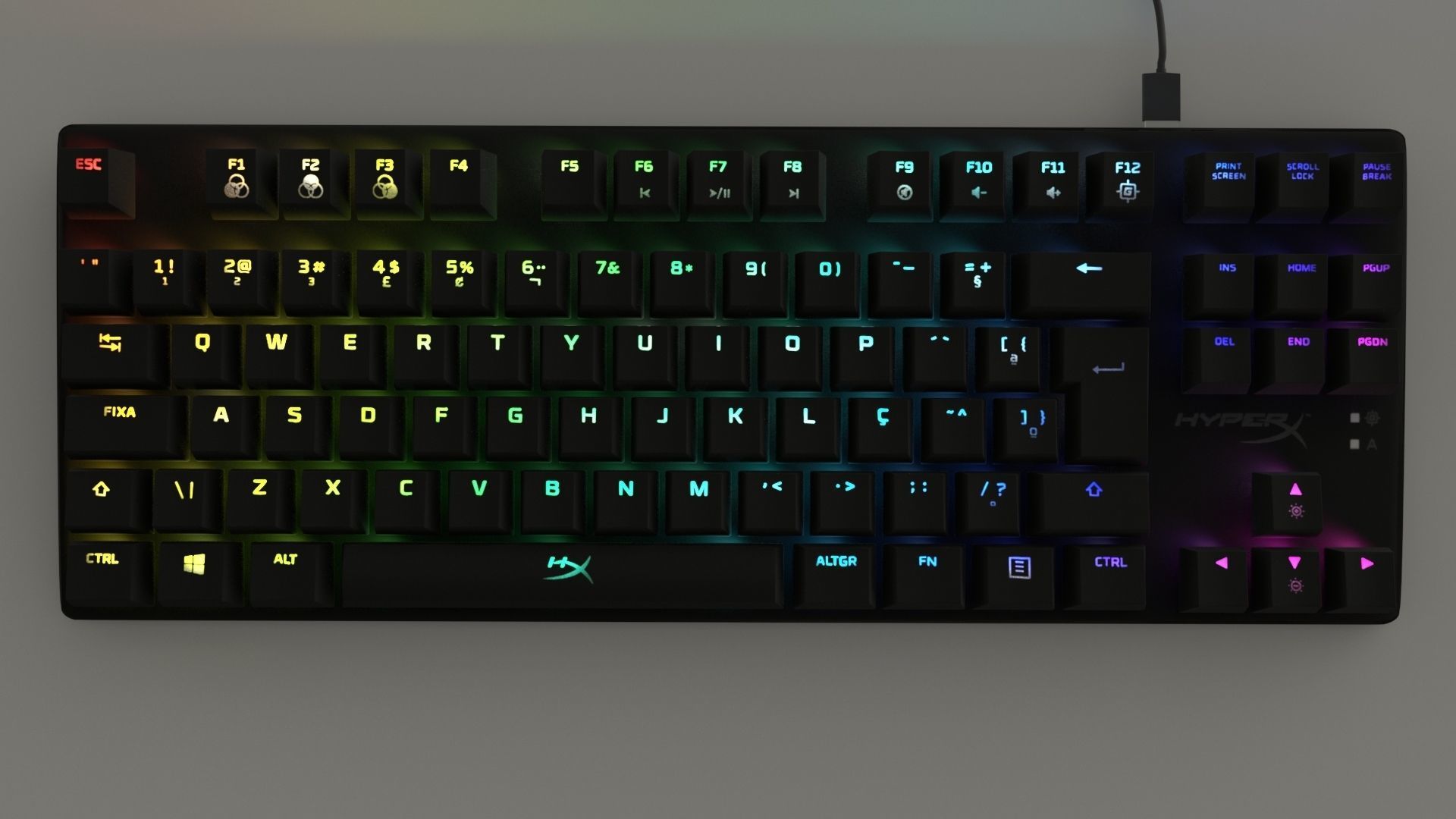 hyper x keyboard 3D model_2