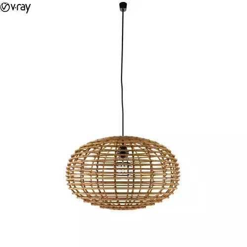 Kidsdepot Pumkinhanging Lamp Rattan Naturat
