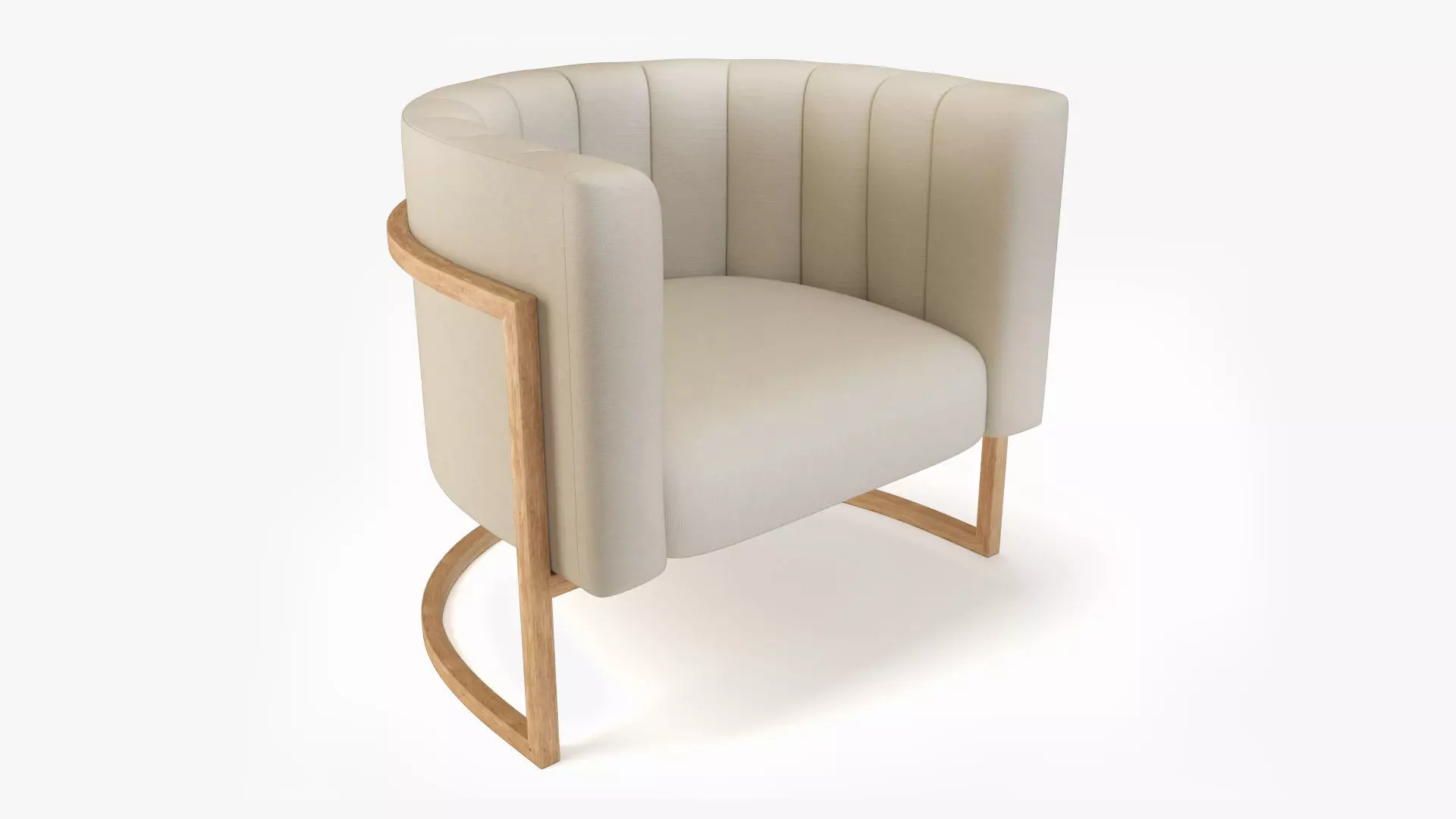 Arm Chair PBR Low-poly 3D model_0