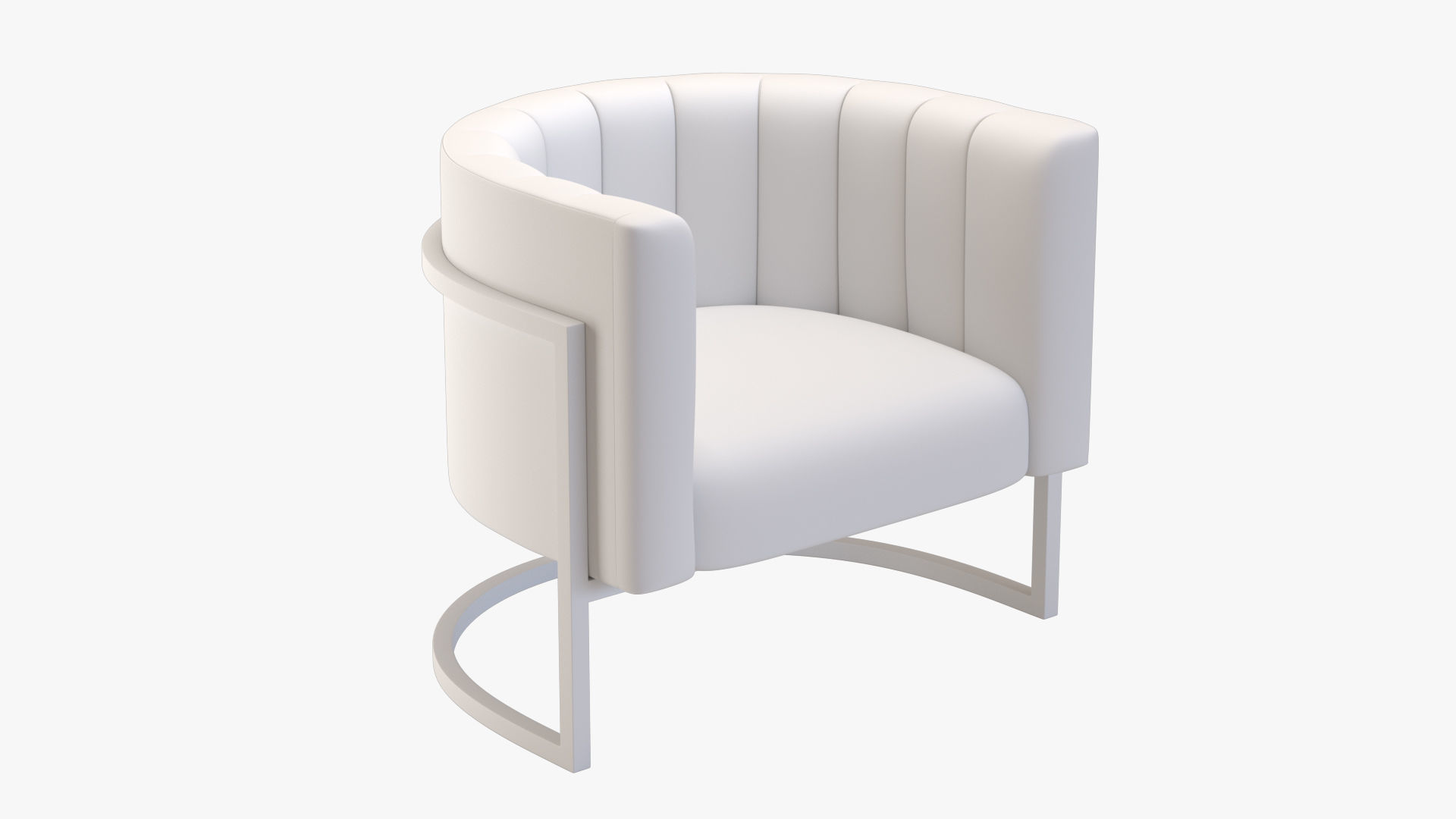 Arm Chair PBR Low-poly 3D model_6