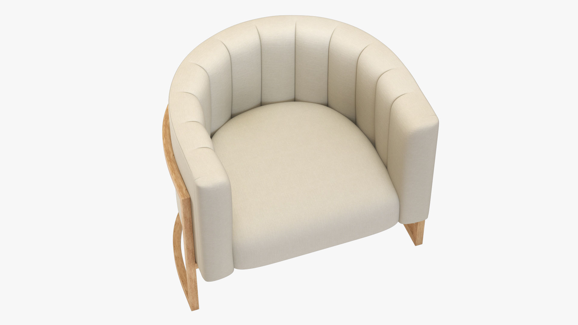 Arm Chair PBR Low-poly 3D model_5