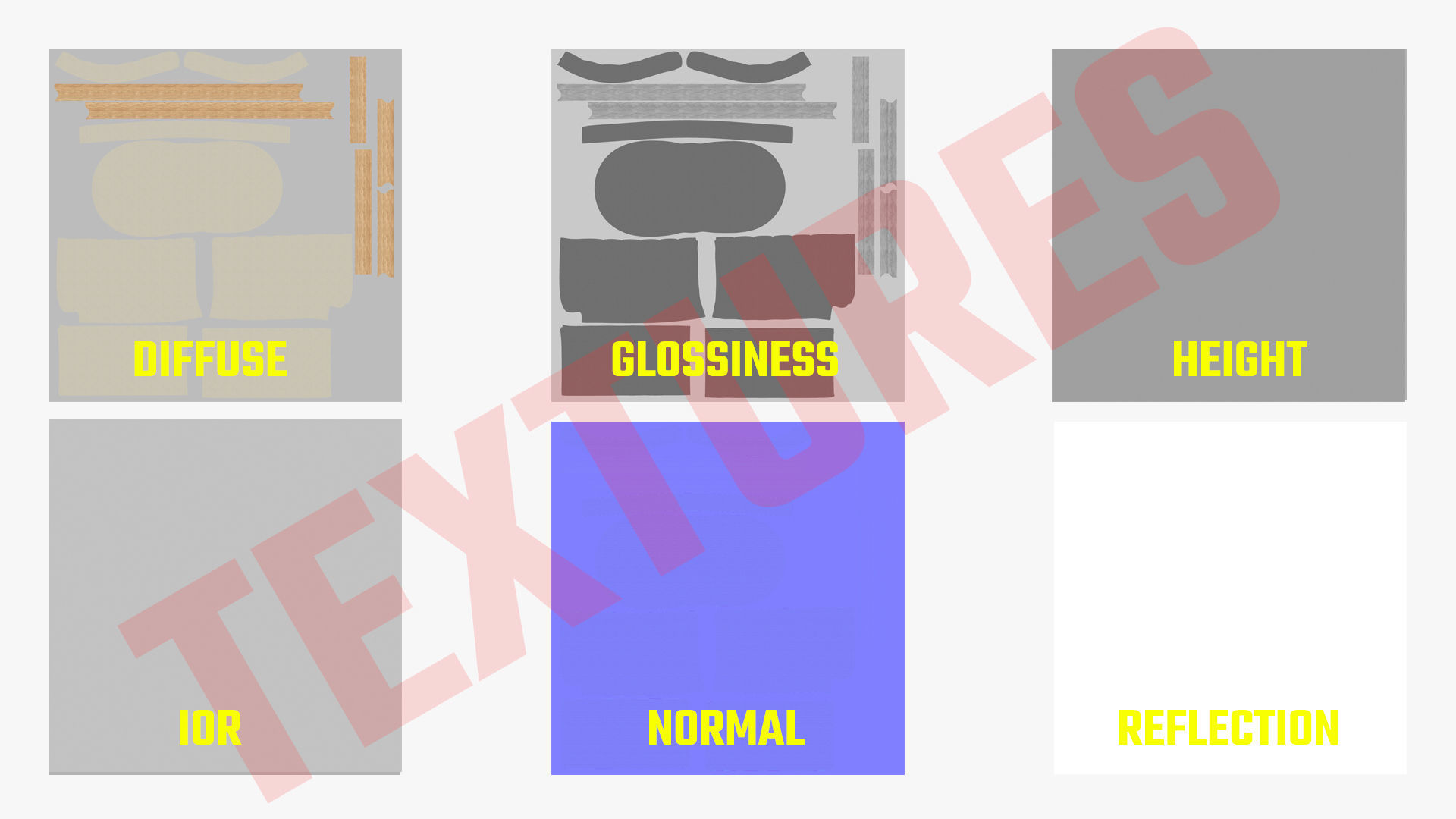 Arm Chair PBR Low-poly 3D model_14