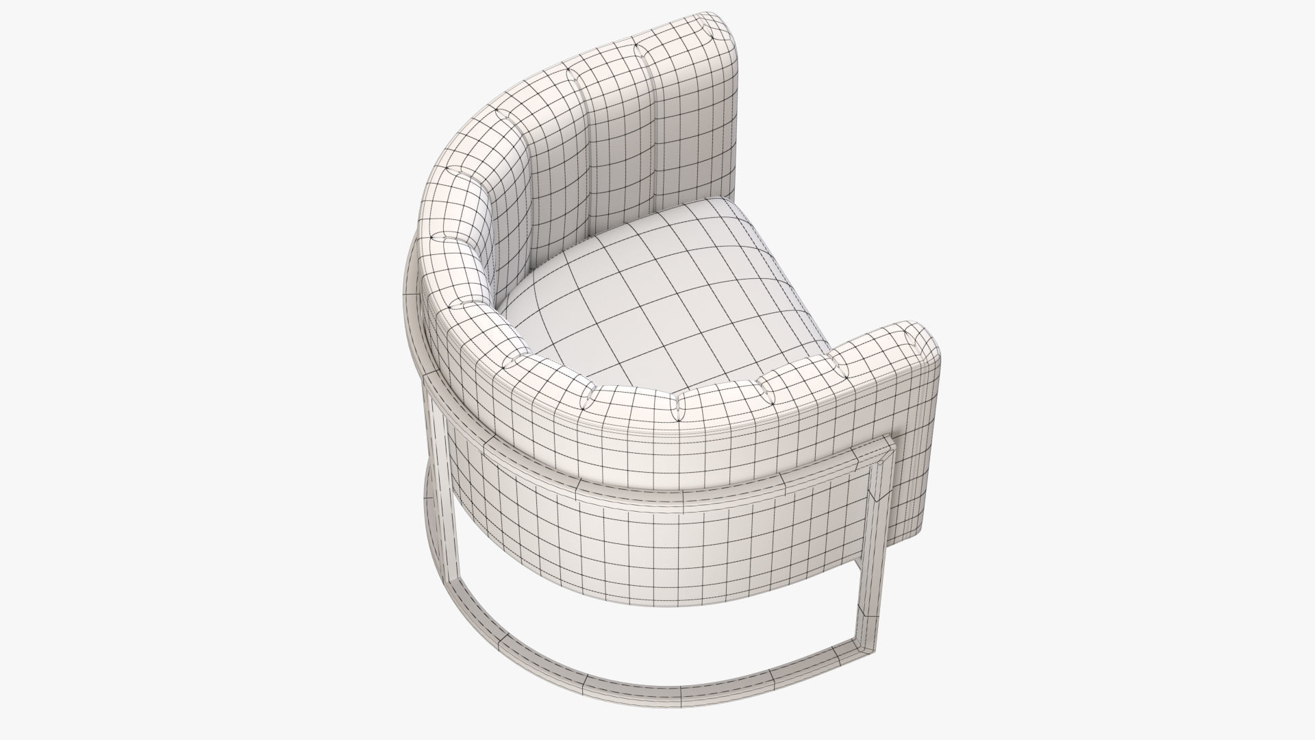 Arm Chair PBR Low-poly 3D model_12