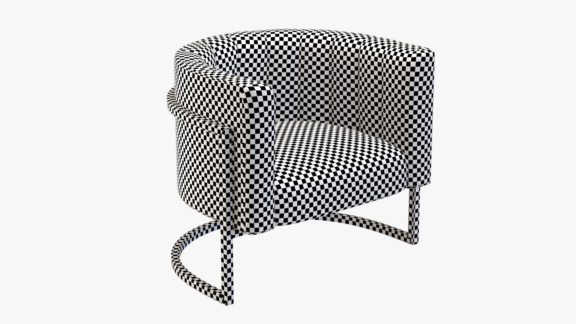 Arm Chair PBR Low-poly 3D model_13