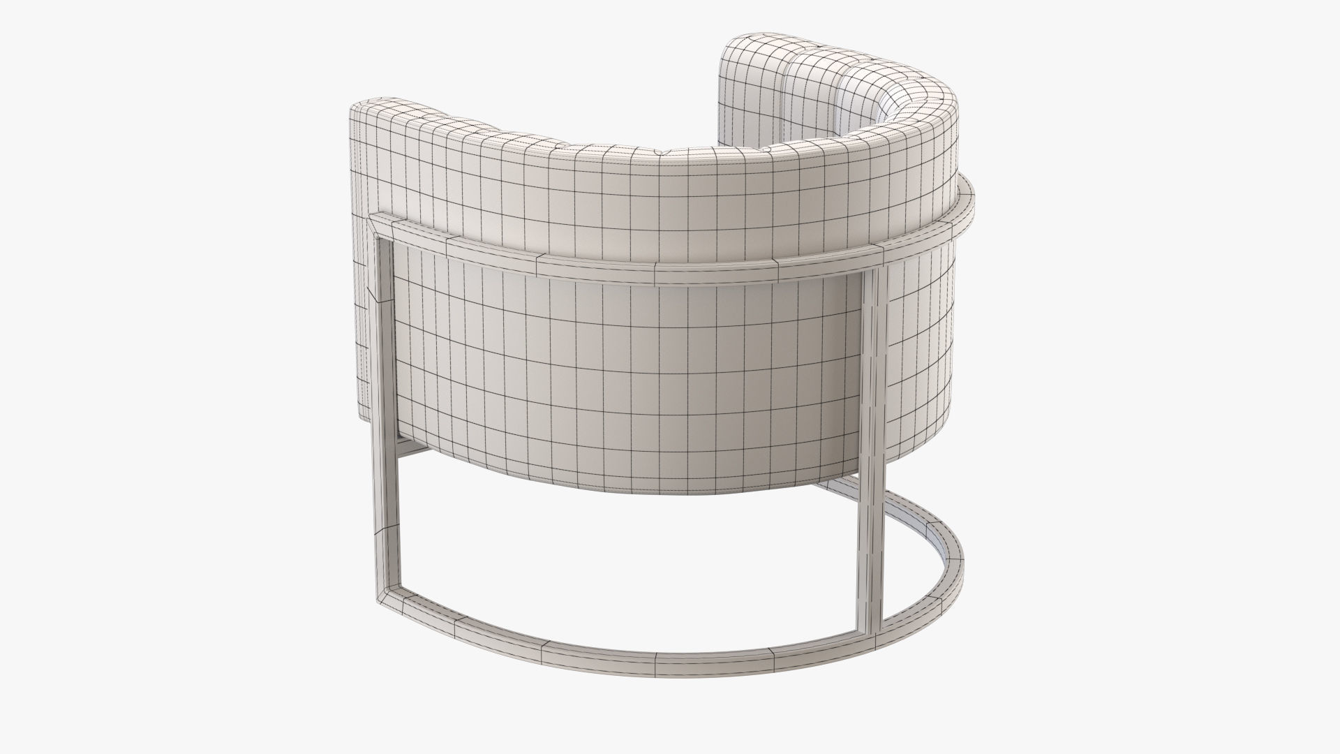 Arm Chair PBR Low-poly 3D model_11