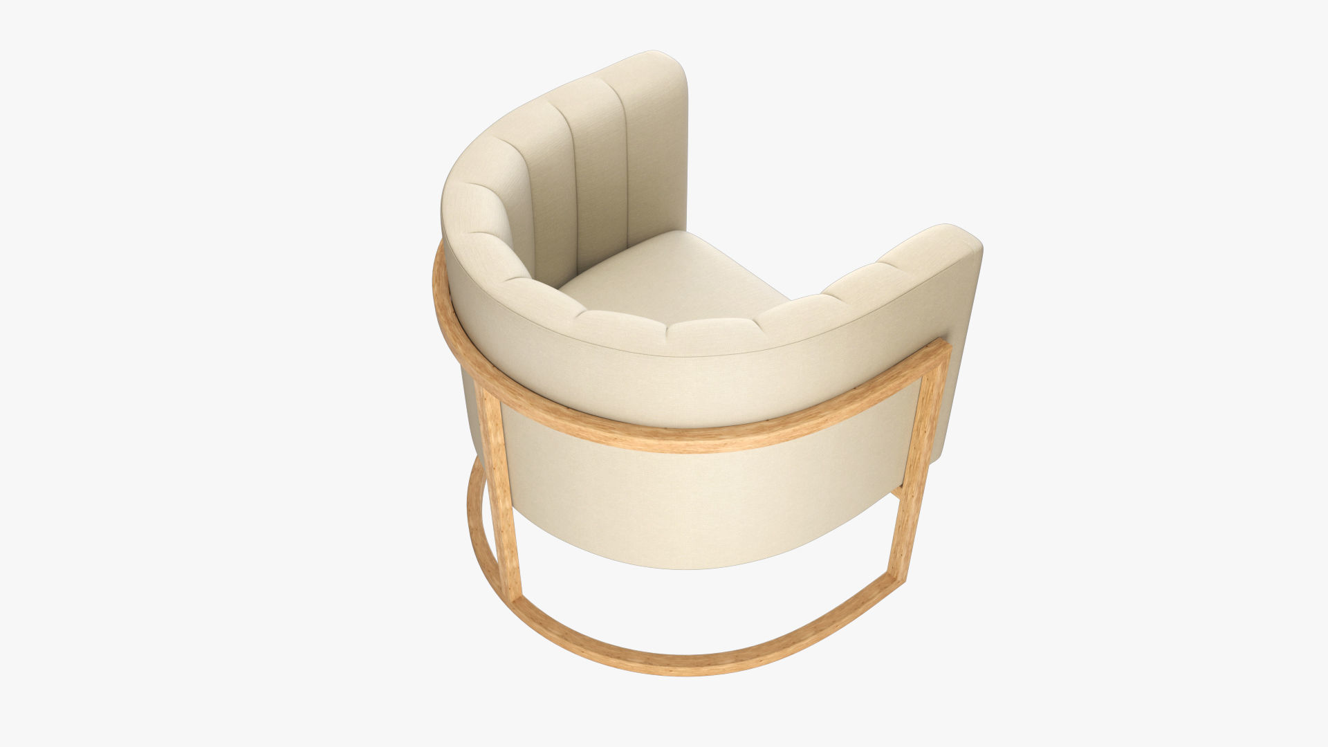 Arm Chair PBR Low-poly 3D model_3