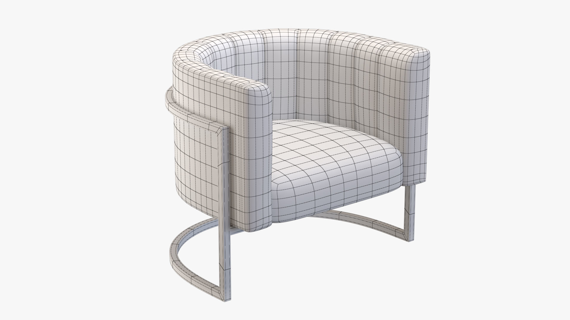 Arm Chair PBR Low-poly 3D model_9