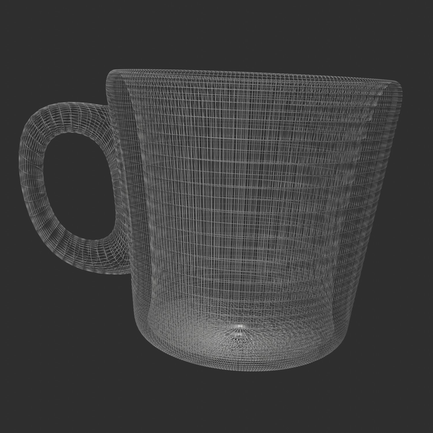 Cup with snoop 3D model_2