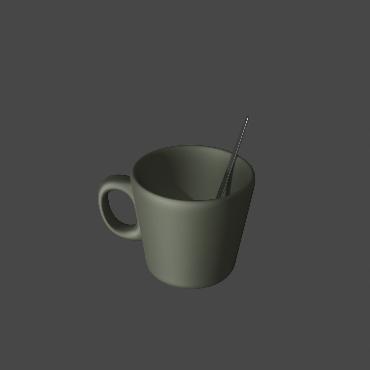 Cup with snoop 3D model_1