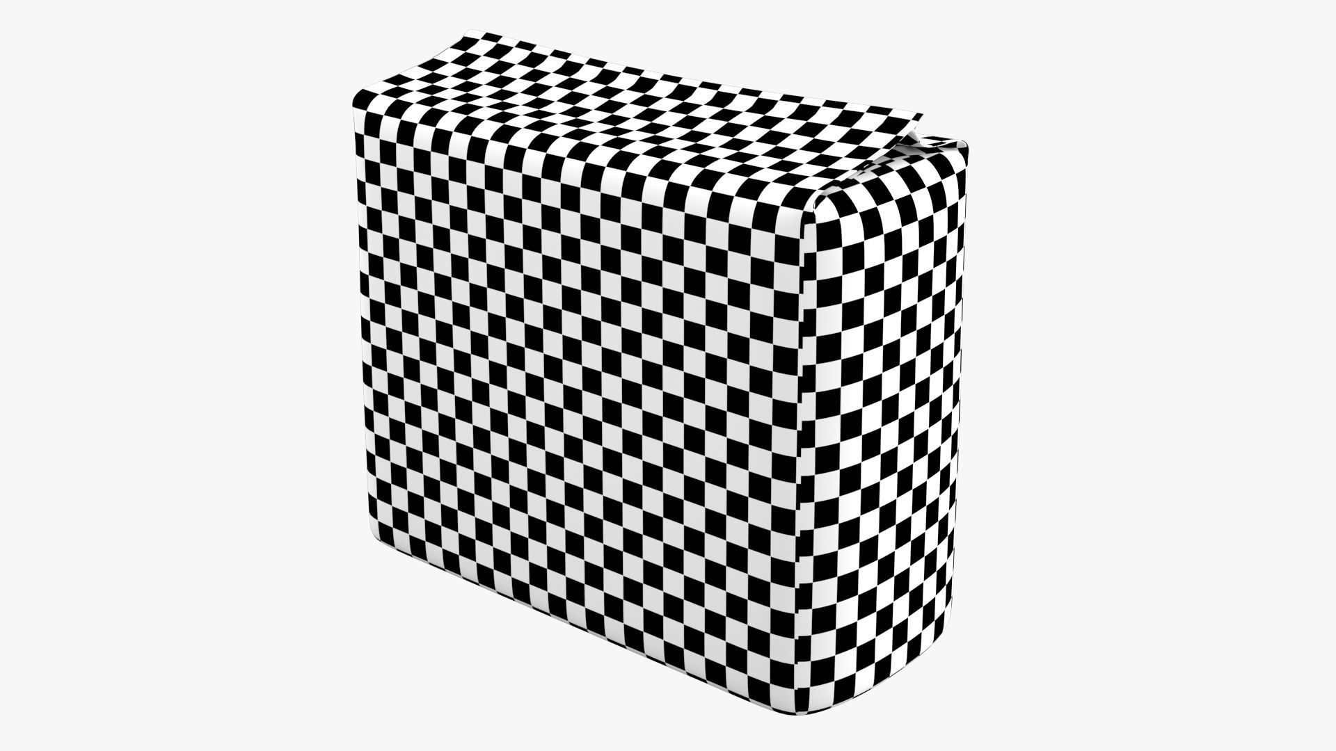 Package PBR silver bag Low-poly 3D model_15